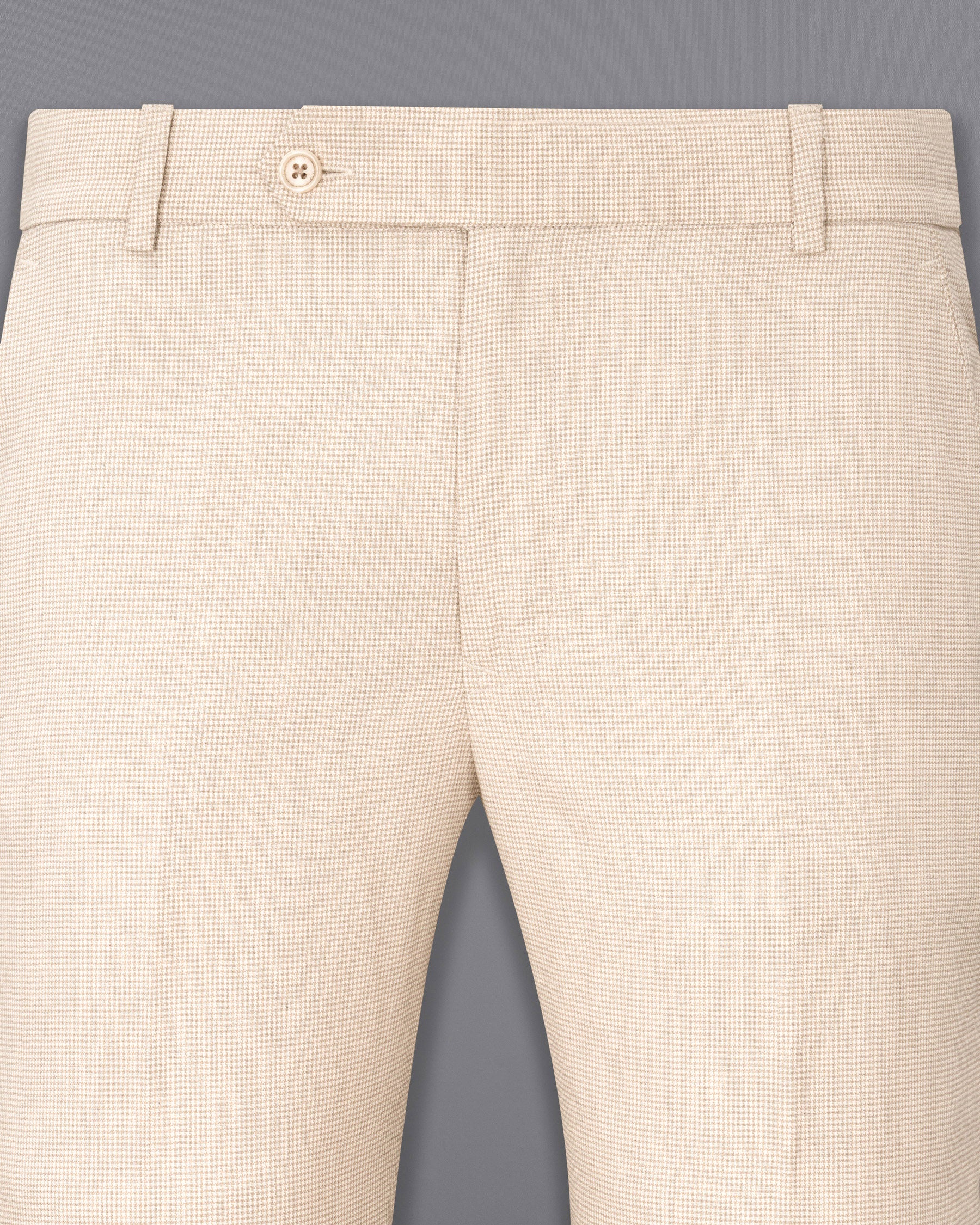 Parchment Cream Houndstooth Pant T1842-28, T1842-30, T1842-32, T1842-34, T1842-36, T1842-38, T1842-40, T1842-42, T1842-44