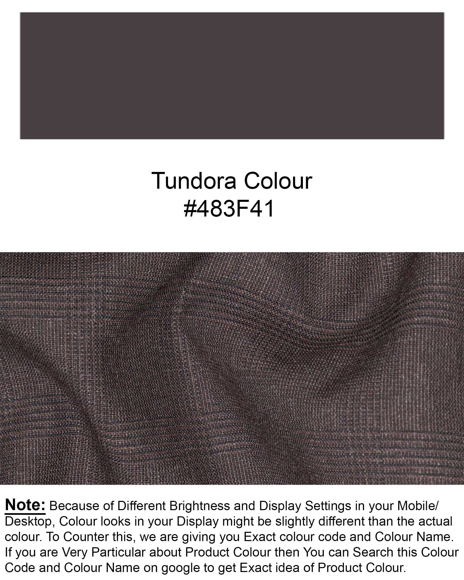 Tundora Brown Plaid Pant T1852-28, T1852-30, T1852-32, T1852-34, T1852-36, T1852-38, T1852-40, T1852-42, T1852-44