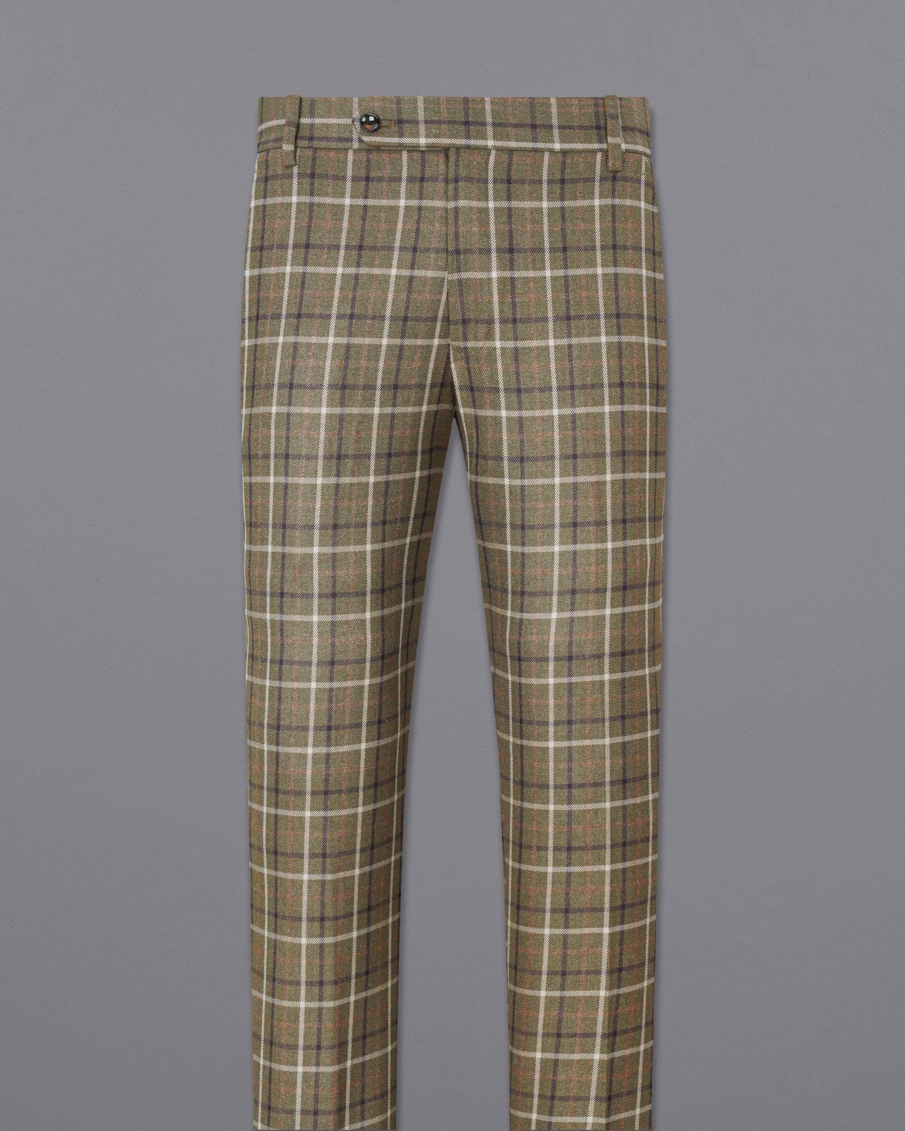 Sandstone Brown Plaid Pant T1886-28, T1886-30, T1886-32, T1886-34, T1886-36, T1886-38, T1886-40, T1886-42, T1886-44