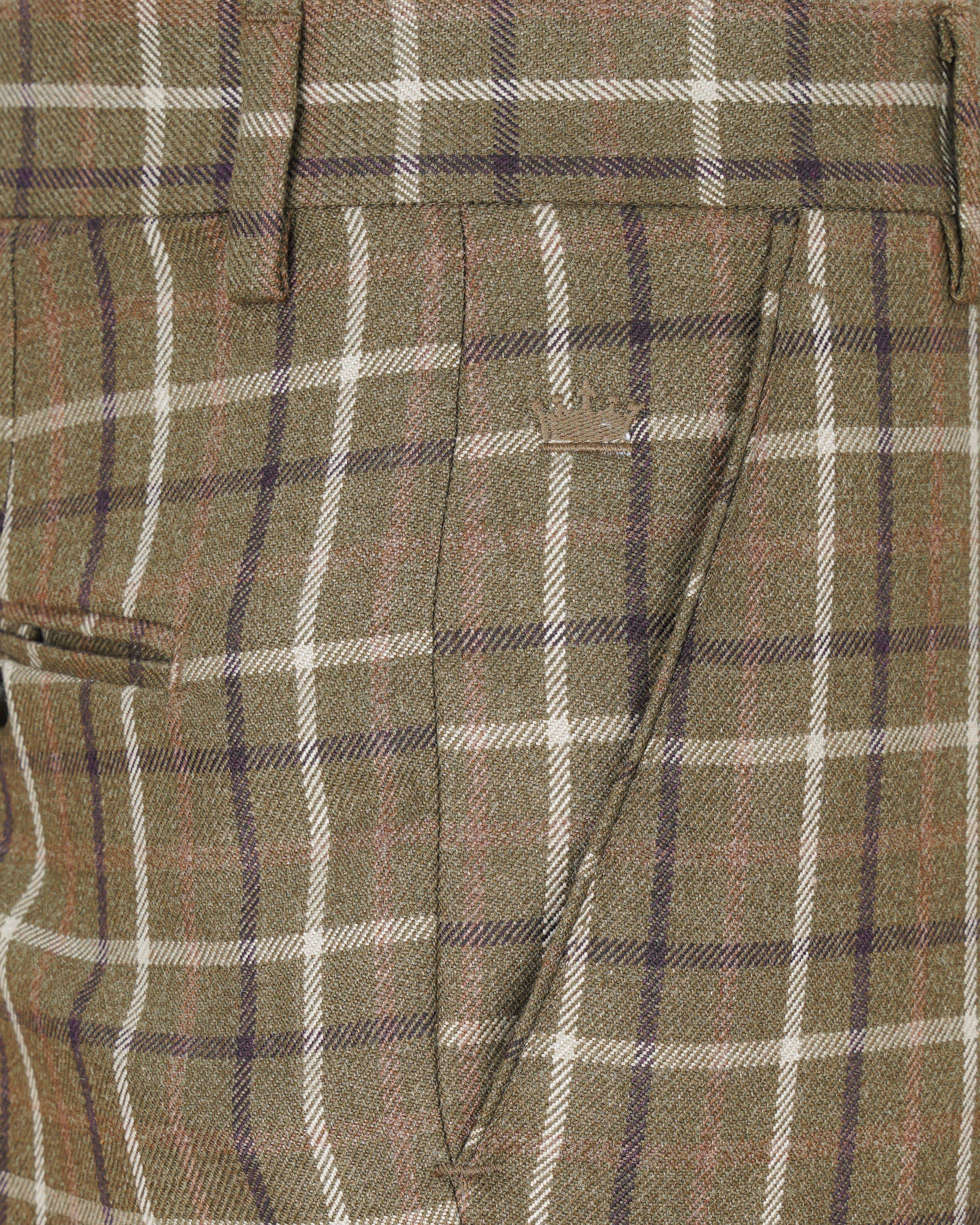 Sandstone Brown Plaid Pant T1886-28, T1886-30, T1886-32, T1886-34, T1886-36, T1886-38, T1886-40, T1886-42, T1886-44