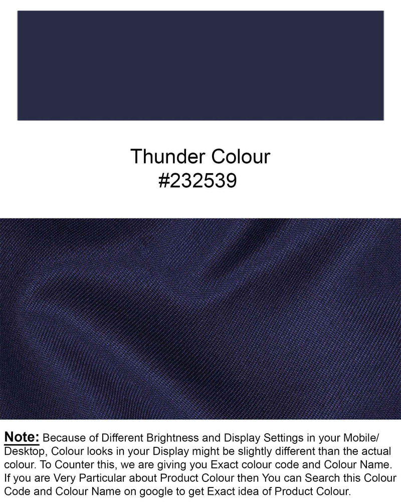 Thunder Blue Solid Pant T1907-28, T1907-30, T1907-32, T1907-34, T1907-36, T1907-38, T1907-40, T1907-42, T1907-44