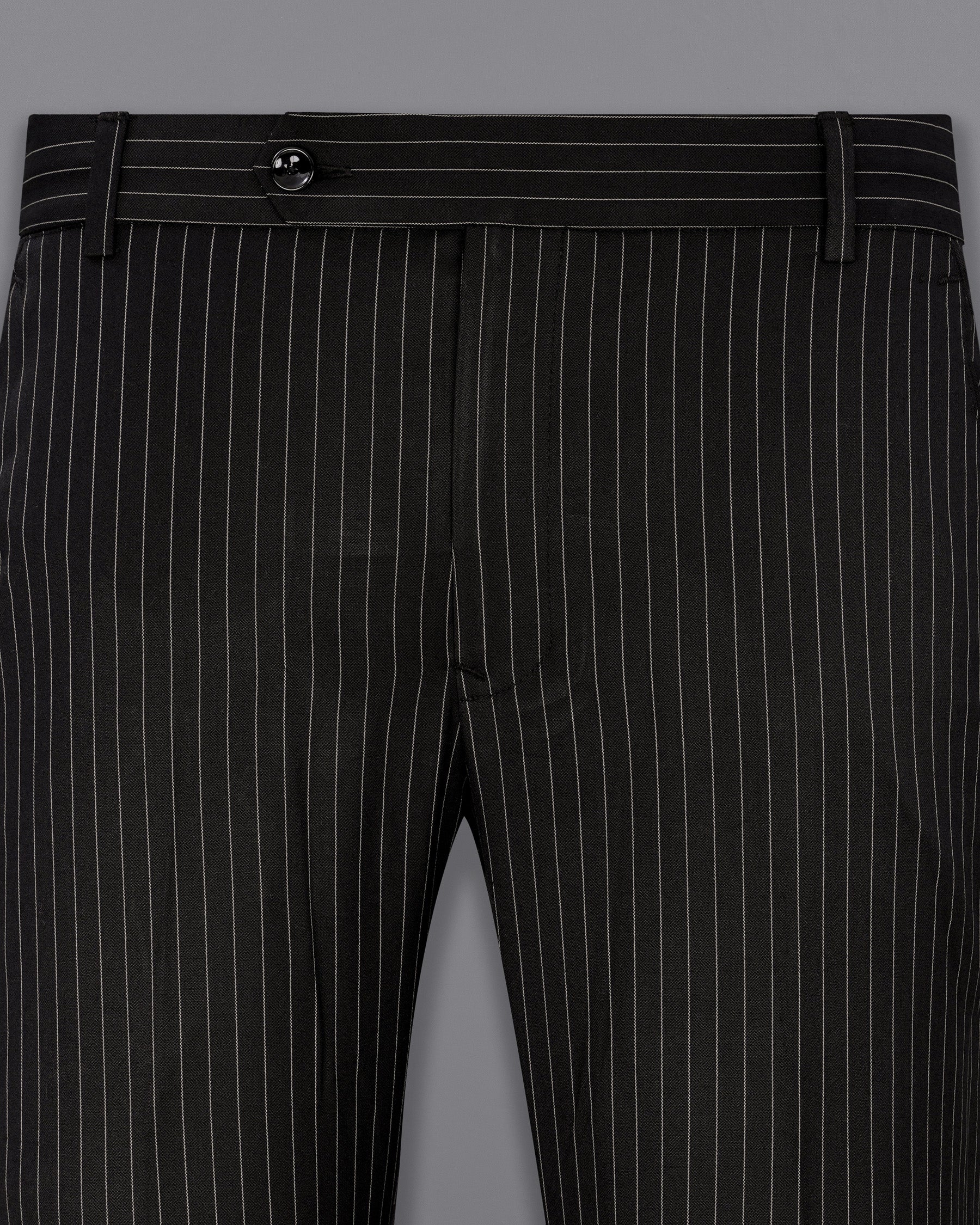 Jade Black Striped Pant T1908-28, T1908-30, T1908-32, T1908-34, T1908-36, T1908-38, T1908-40, T1908-42, T1908-44