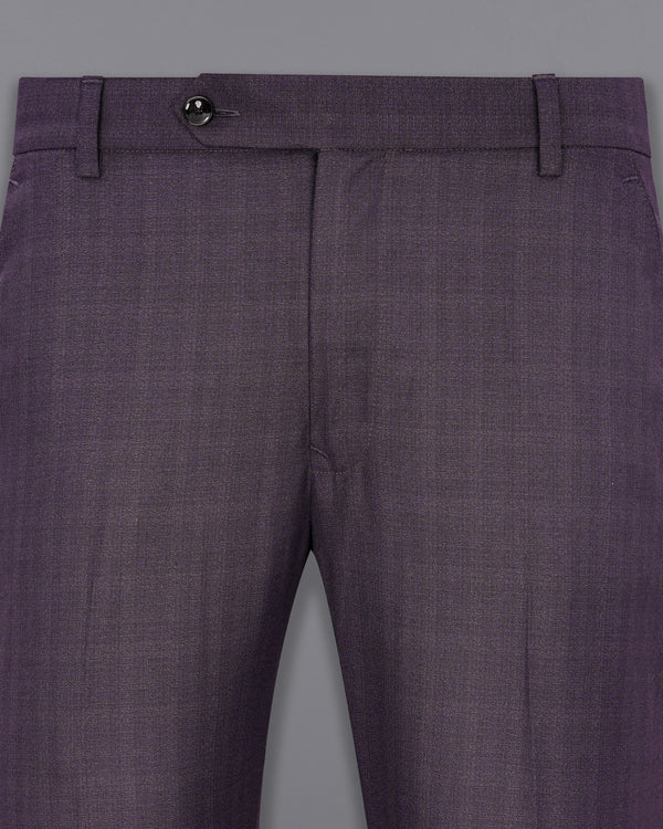 Gunmetal Purple Plaid Pant T1909-28, T1909-30, T1909-32, T1909-34, T1909-36, T1909-38, T1909-40, T1909-42, T1909-44