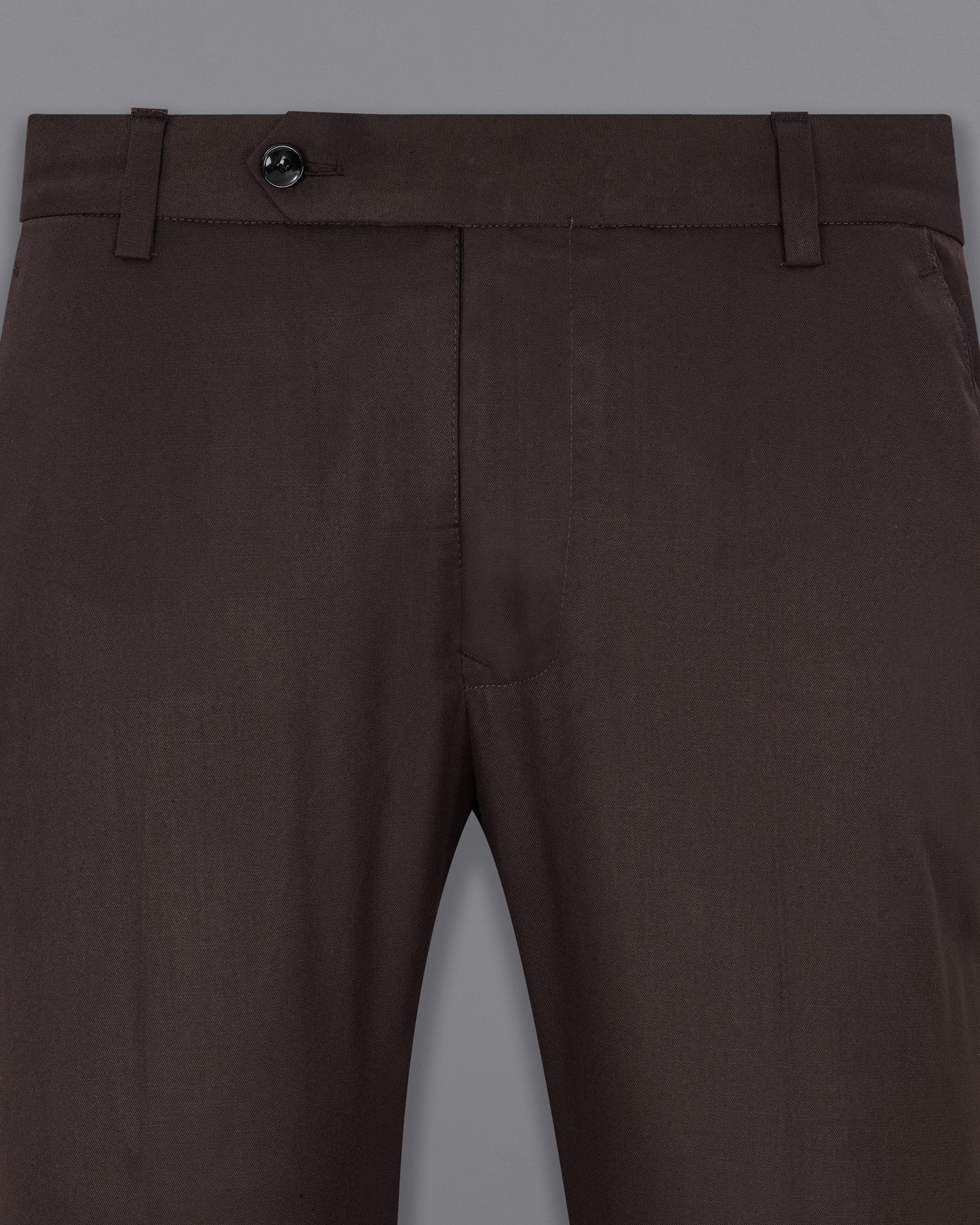 Bistre Brown Solid Pant T1910-28, T1910-30, T1910-32, T1910-34, T1910-36, T1910-38, T1910-40, T1910-42, T1910-44