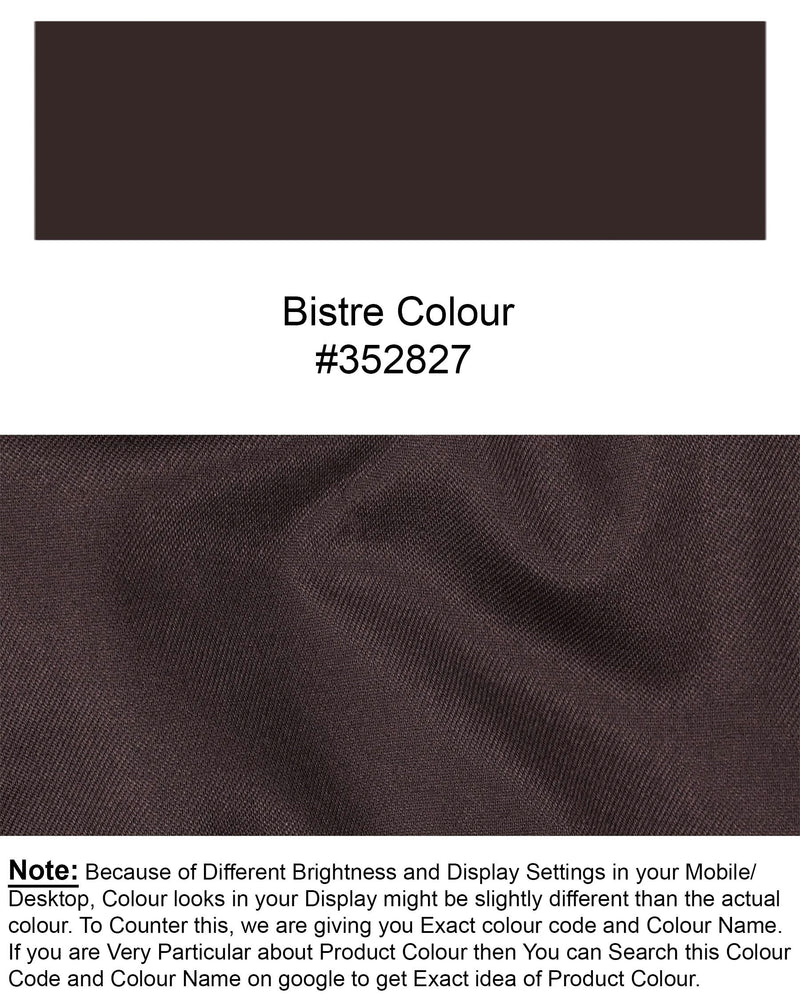 Bistre Brown Solid Pant T1910-28, T1910-30, T1910-32, T1910-34, T1910-36, T1910-38, T1910-40, T1910-42, T1910-44