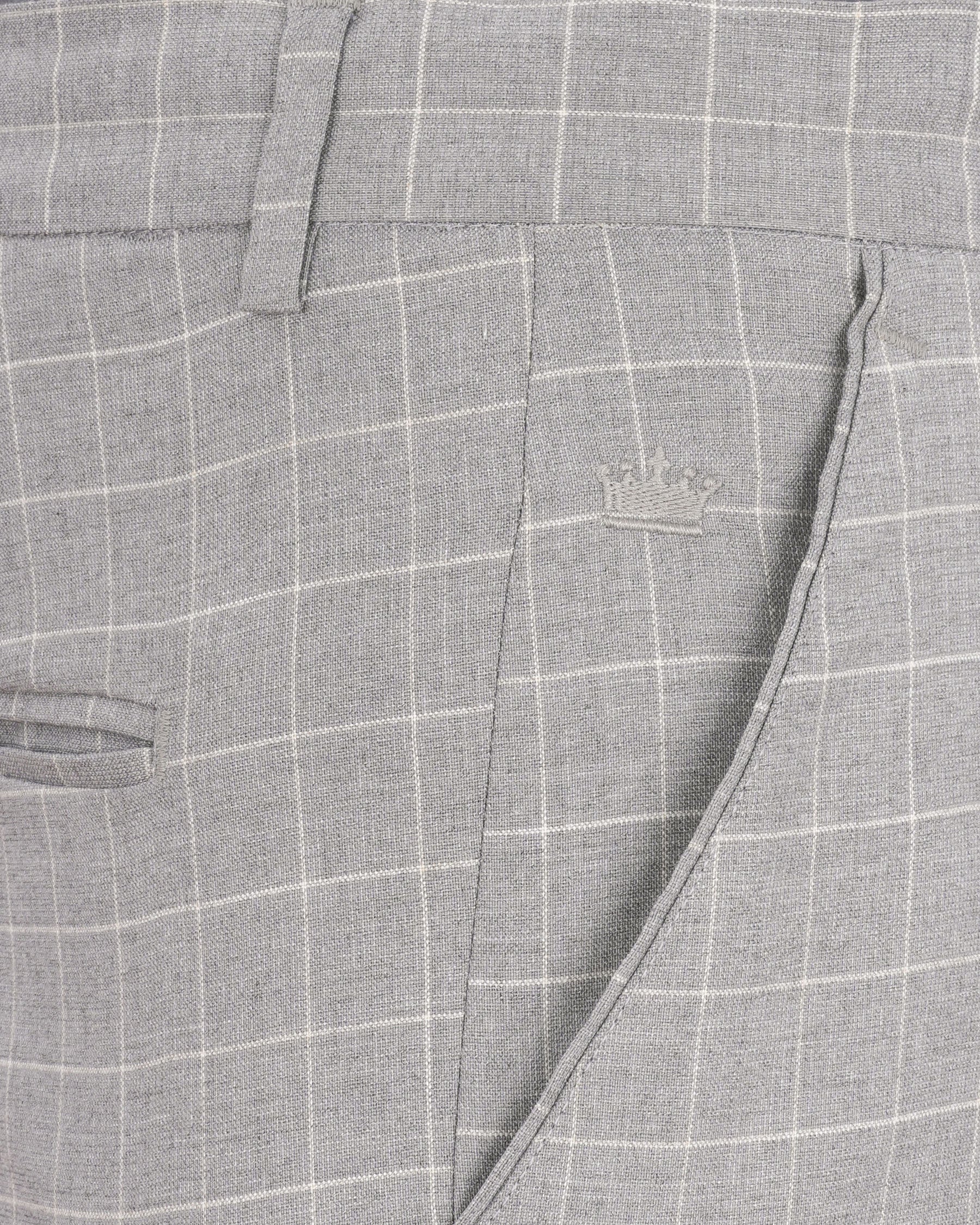 Hurricane Gray Plaid Pant T1924-28, T1924-30, T1924-32, T1924-34, T1924-36, T1924-38, T1924-40, T1924-42, T1924-44