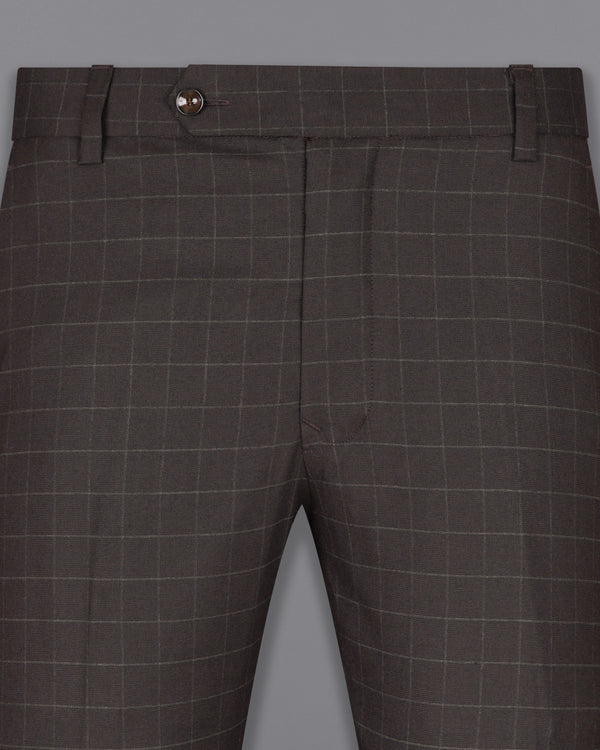 Thunder Brown Plaid Pant T1935-28, T1935-30, T1935-32, T1935-34, T1935-36, T1935-38, T1935-40, T1935-42, T1935-44