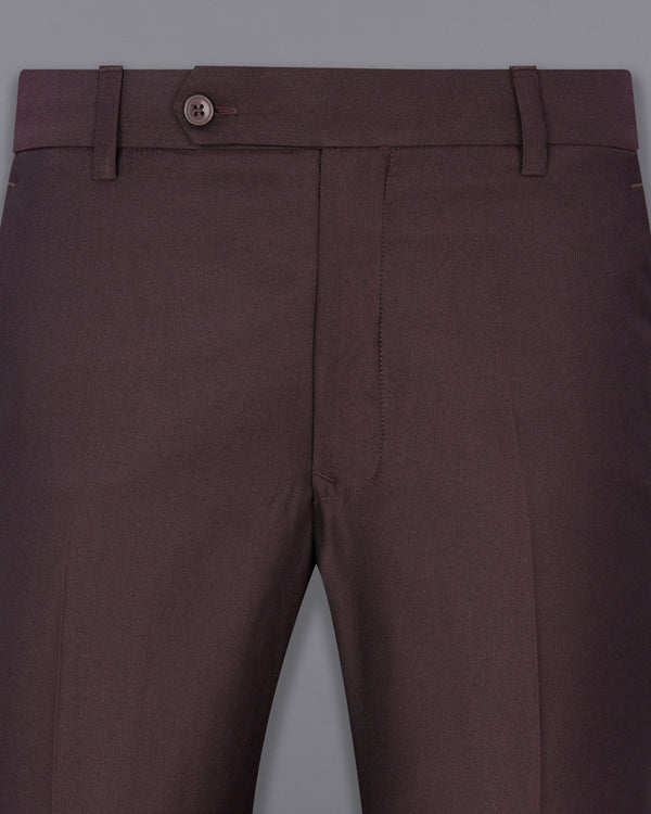 Bistre Wine Solid Pant T1937-28, T1937-30, T1937-32, T1937-34, T1937-36, T1937-38, T1937-40, T1937-42, T1937-44 