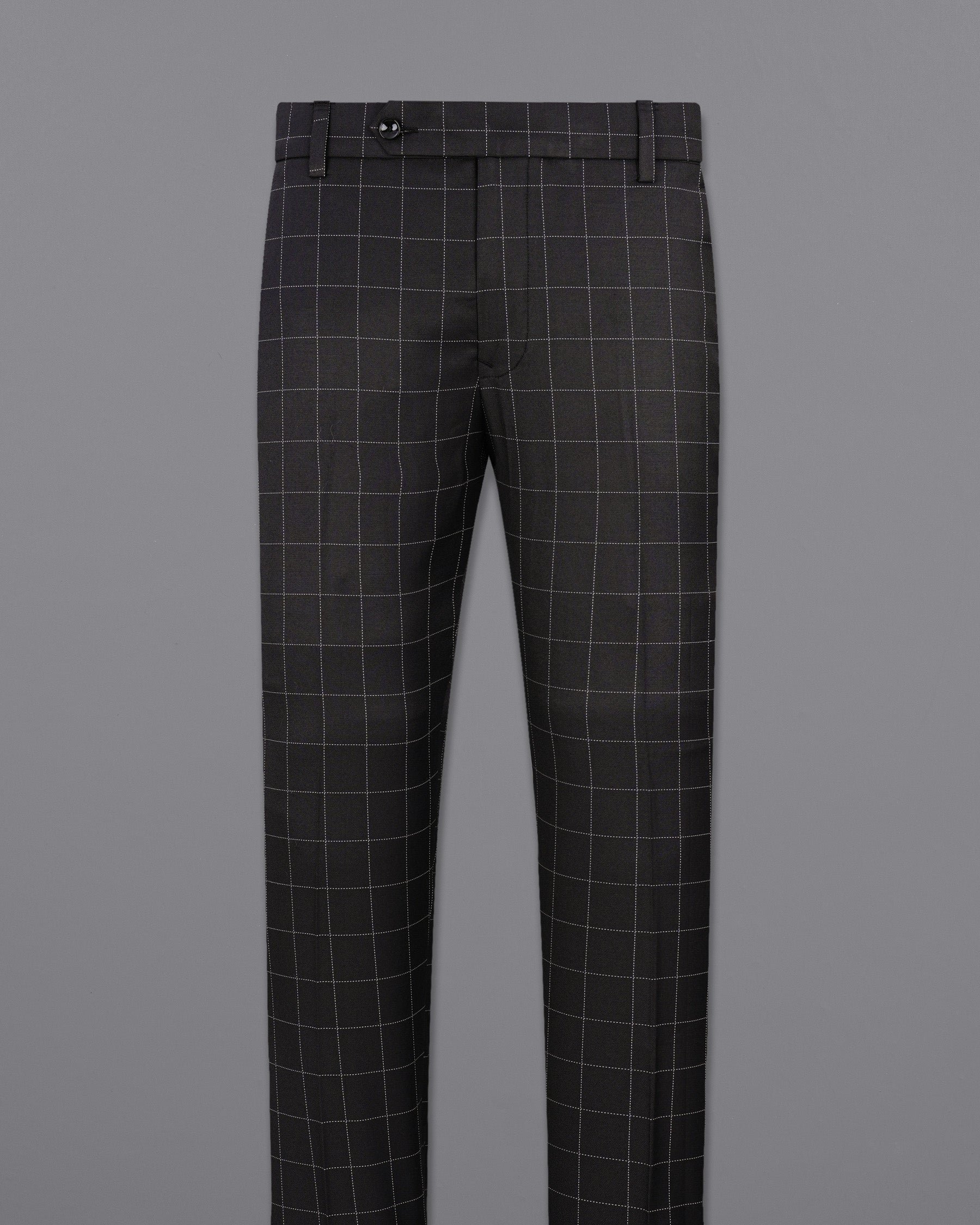 Jade Black Plaid Pant T1952-28, T1952-30, T1952-32, T1952-34, T1952-36, T1952-38, T1952-40, T1952-42, T1952-44 