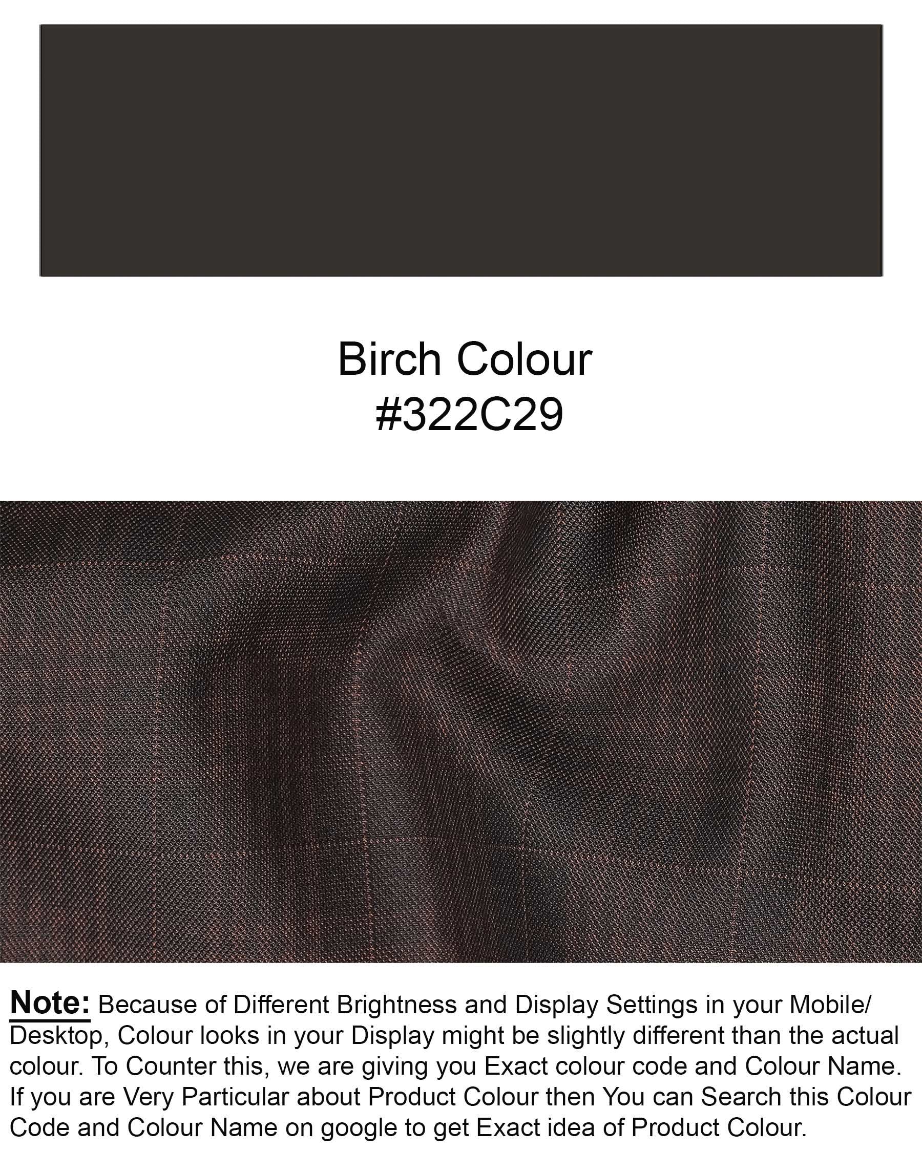 Birch Brown Plaid Pant T1955-28, T1955-30, T1955-32, T1955-34, T1955-36, T1955-38, T1955-40, T1955-42, T1955-44