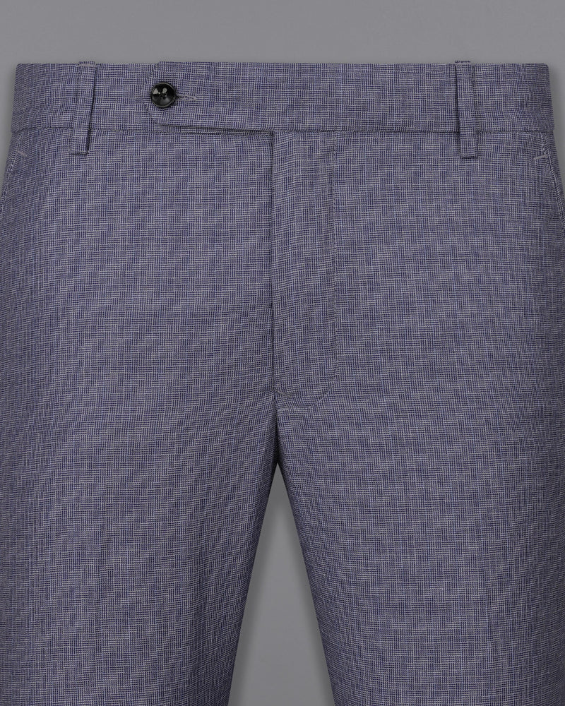 Gun Powder Blue Textured Pant T1982-28, T1982-30, T1982-32, T1982-34, T1982-36, T1982-38, T1982-40, T1982-42, T1982-44