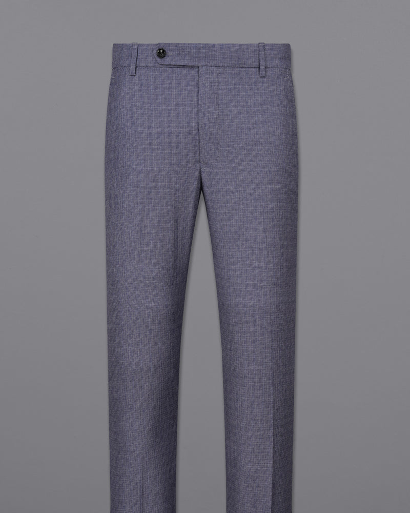 Gun Powder Blue Textured Pant T1982-28, T1982-30, T1982-32, T1982-34, T1982-36, T1982-38, T1982-40, T1982-42, T1982-44