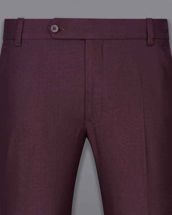 Eclipse Maroon Textured Pant T1992-28, T1992-30, T1992-32, T1992-34, T1992-36, T1992-38, T1992-40, T1992-42, T1992-44