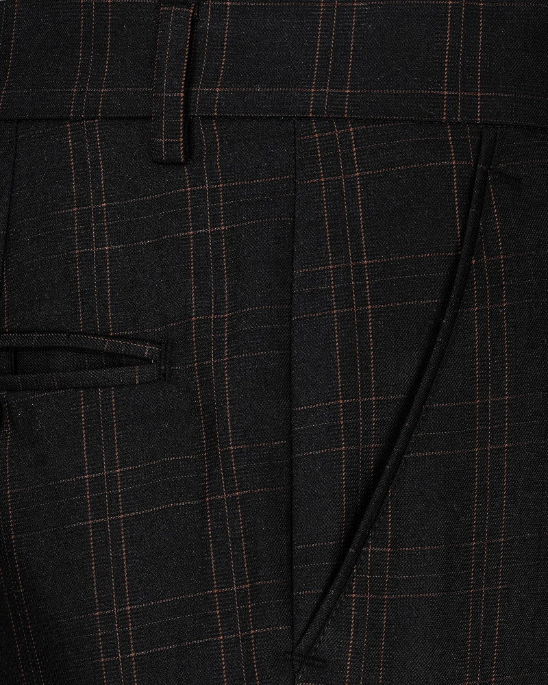 Jaguar Black Plaid Pant T1995-28, T1995-30, T1995-32, T1995-34, T1995-36, T1995-38, T1995-40, T1995-42, T1995-44