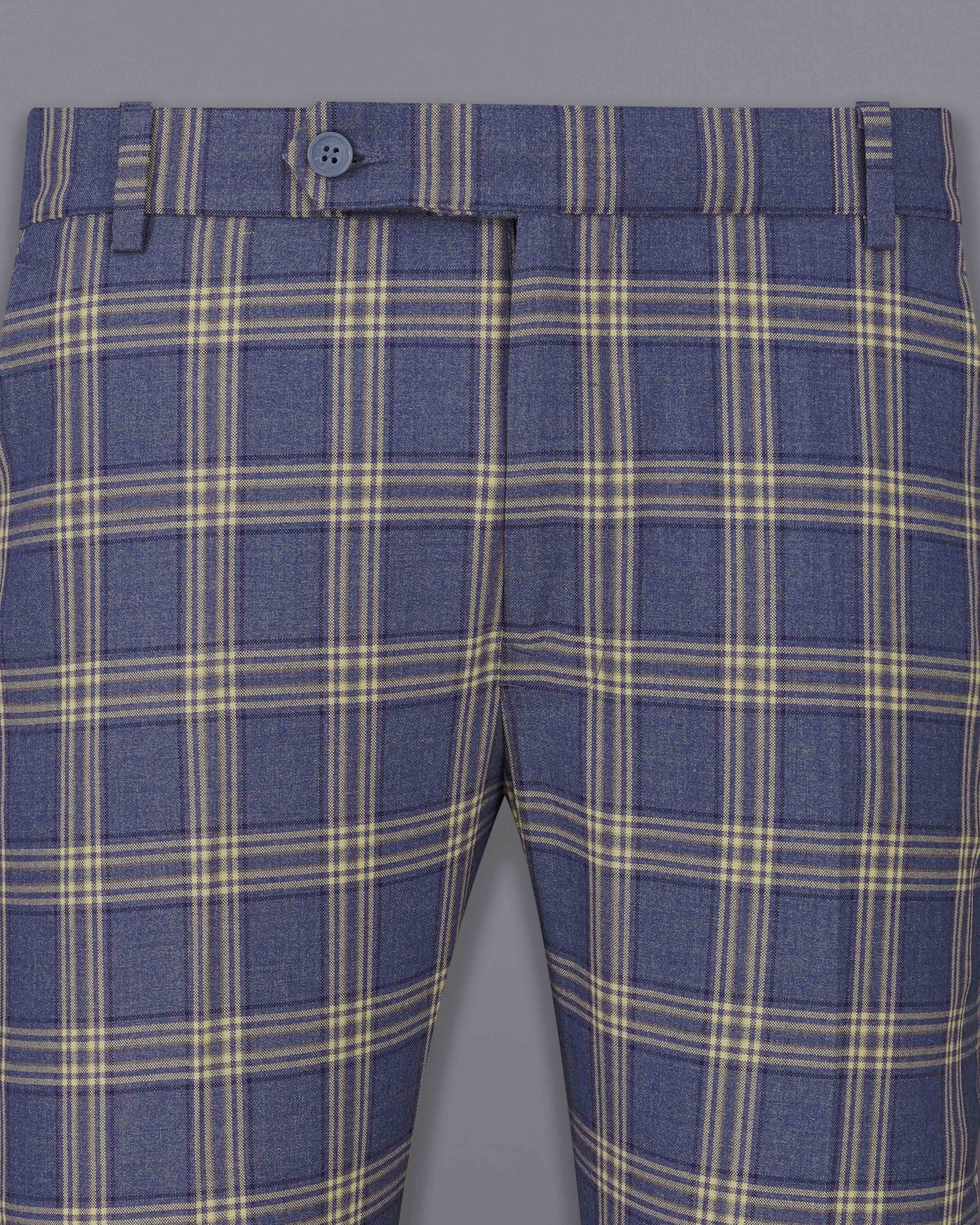 River Bed Blue with Tallow Brown Plaid Pant T2045-28, T2045-30, T2045-32, T2045-34, T2045-36, T2045-38, T2045-40, T2045-42, T2045-44