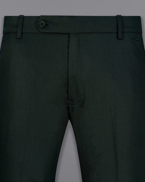 Buy ALLEN SOLLY Dark Green Solid Regular Fit Polyester Cotton Womens Formal  Wear Pants  Shoppers Stop