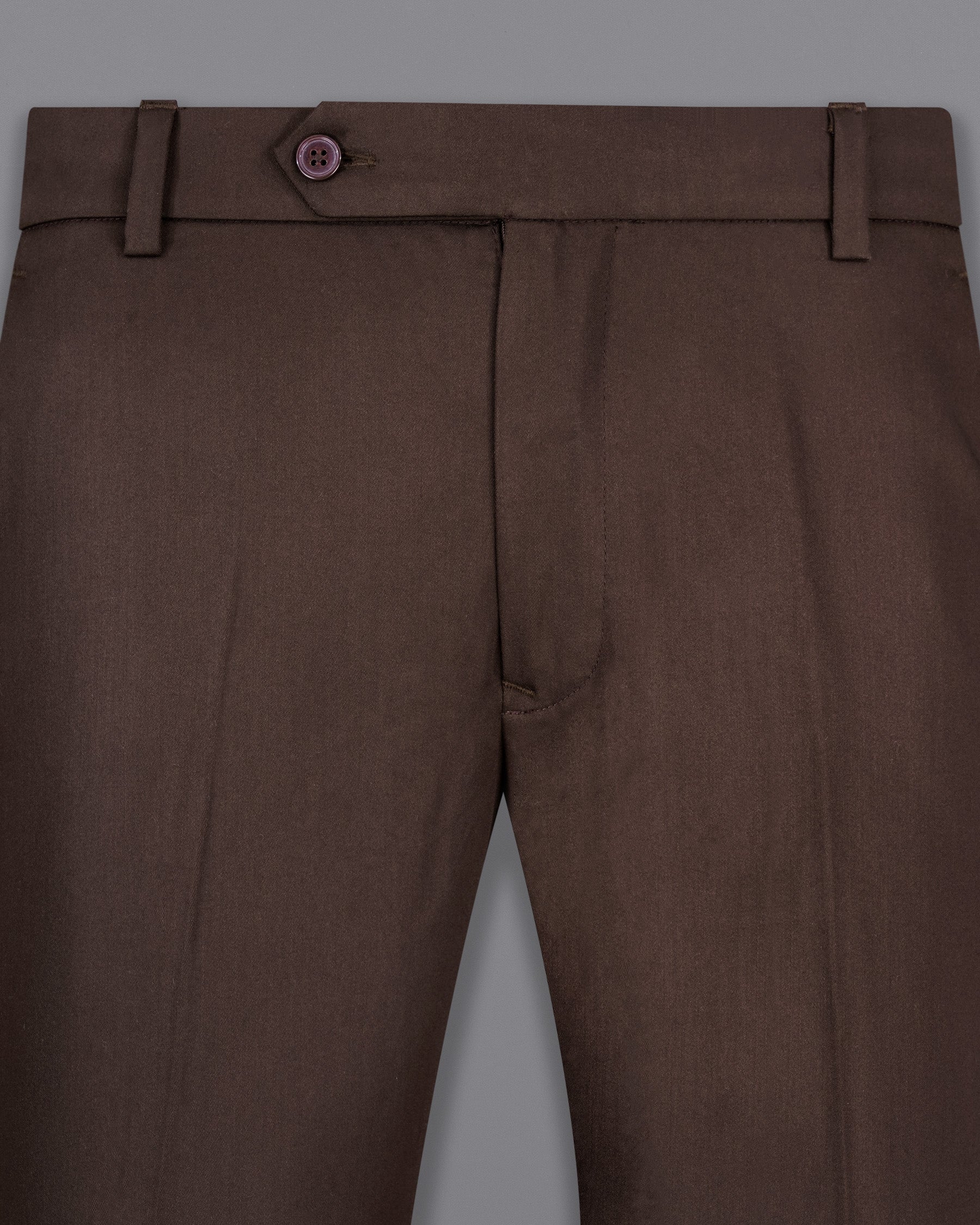 Bistre Solid Brown Pant T2096-28, T2096-30, T2096-32, T2096-34, T2096-36, T2096-38, T2096-40, T2096-42, T2096-44