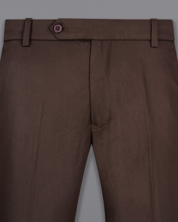 Bistre Solid Brown Pant T2096-28, T2096-30, T2096-32, T2096-34, T2096-36, T2096-38, T2096-40, T2096-42, T2096-44