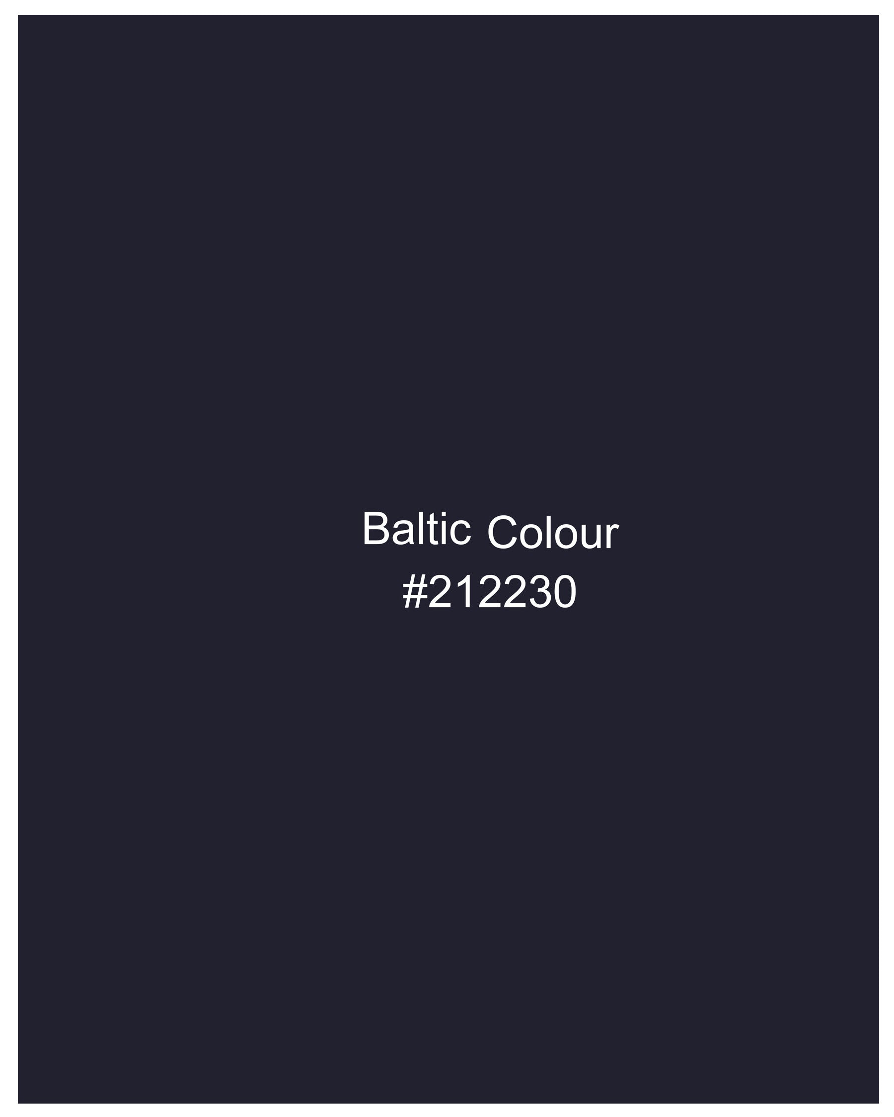 Baltic Navy Blue Wool Rich Pant