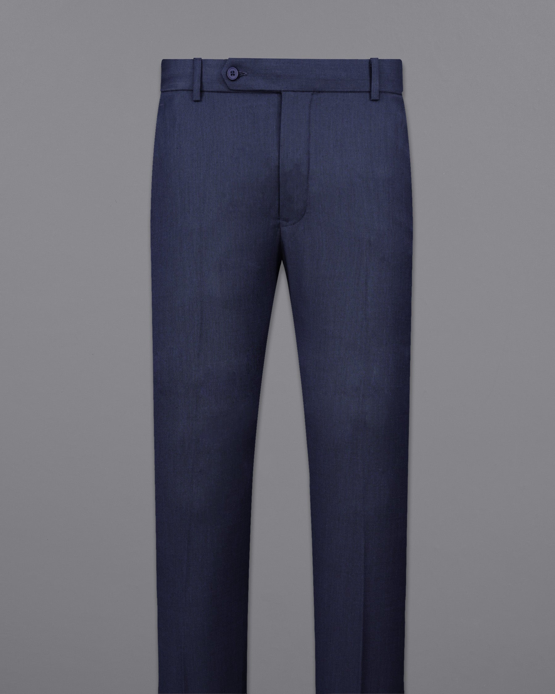 Gunmetal Navy Blue Solid Pant