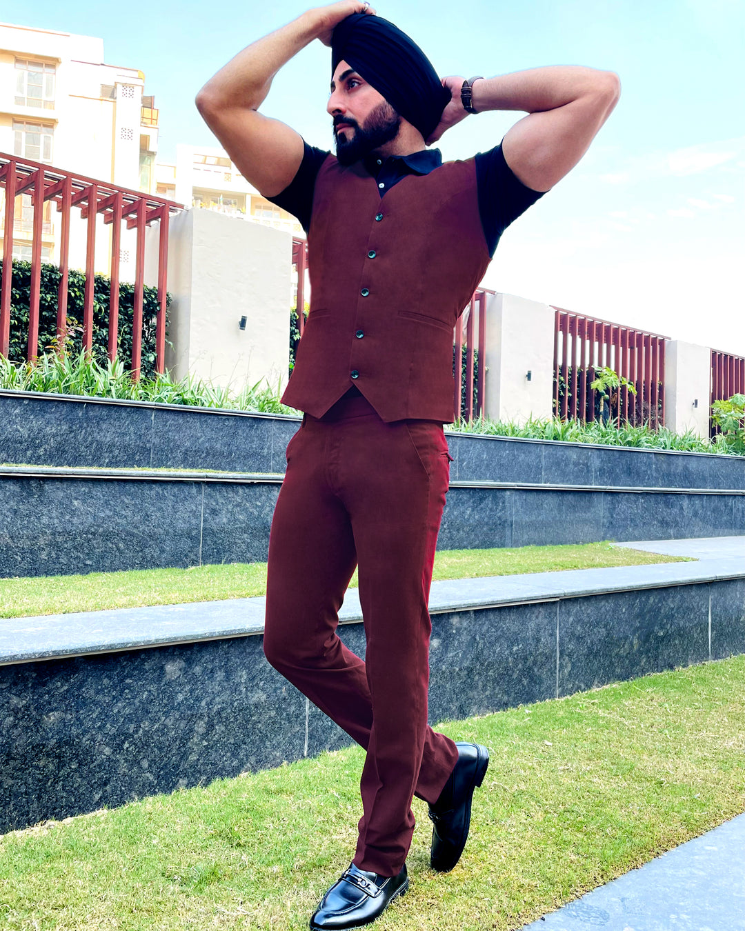 WINE BERRY Pants