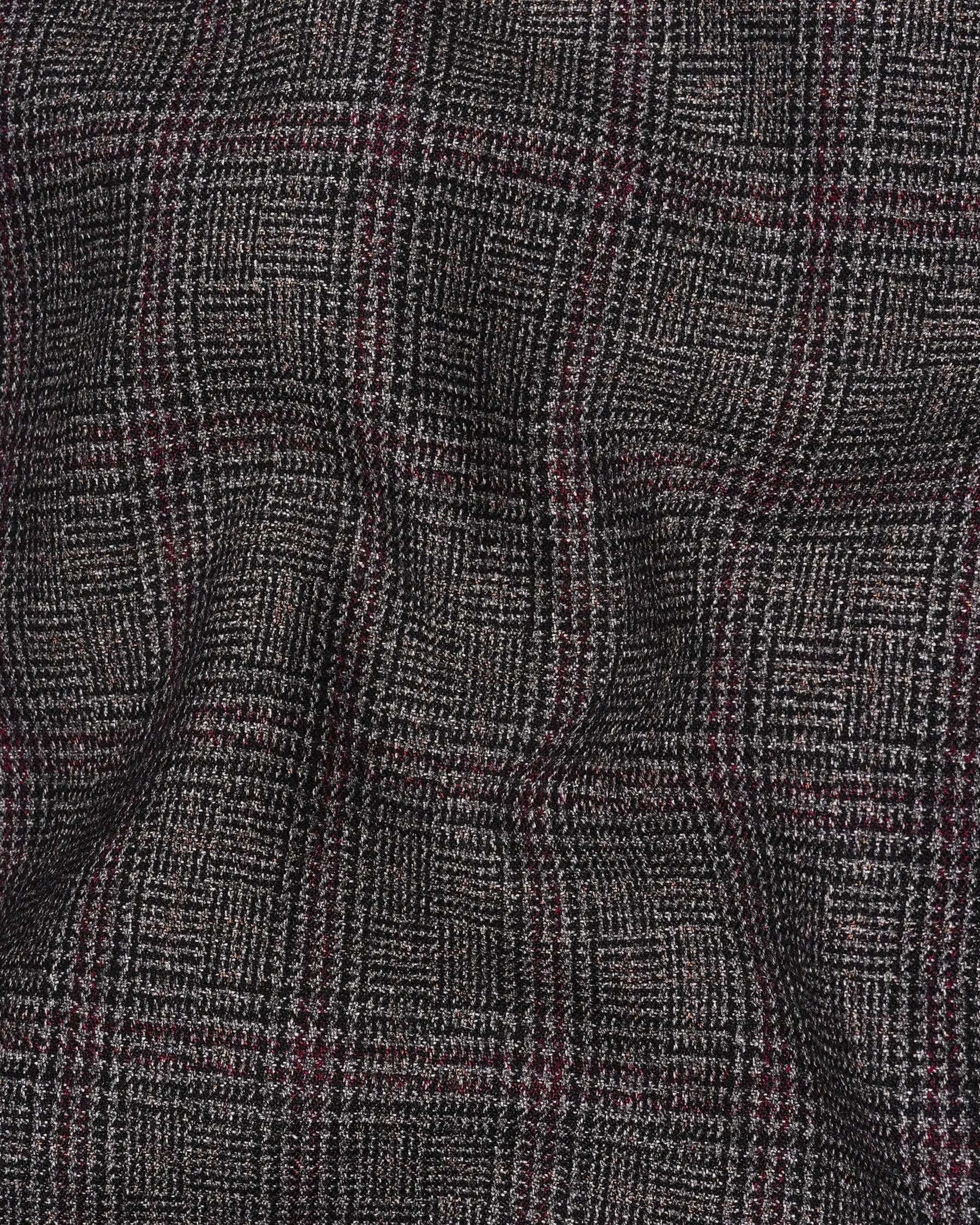 Fedora Silver Plaid Wool Rich Pant T2133-28, T2133-30, T2133-32, T2133-34, T2133-36, T2133-38, T2133-40, T2133-42, T2133-44