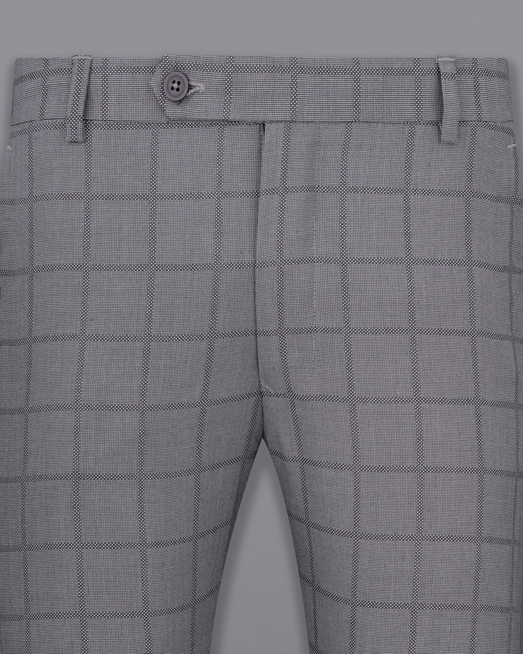 Topaz Silver Checked Pant