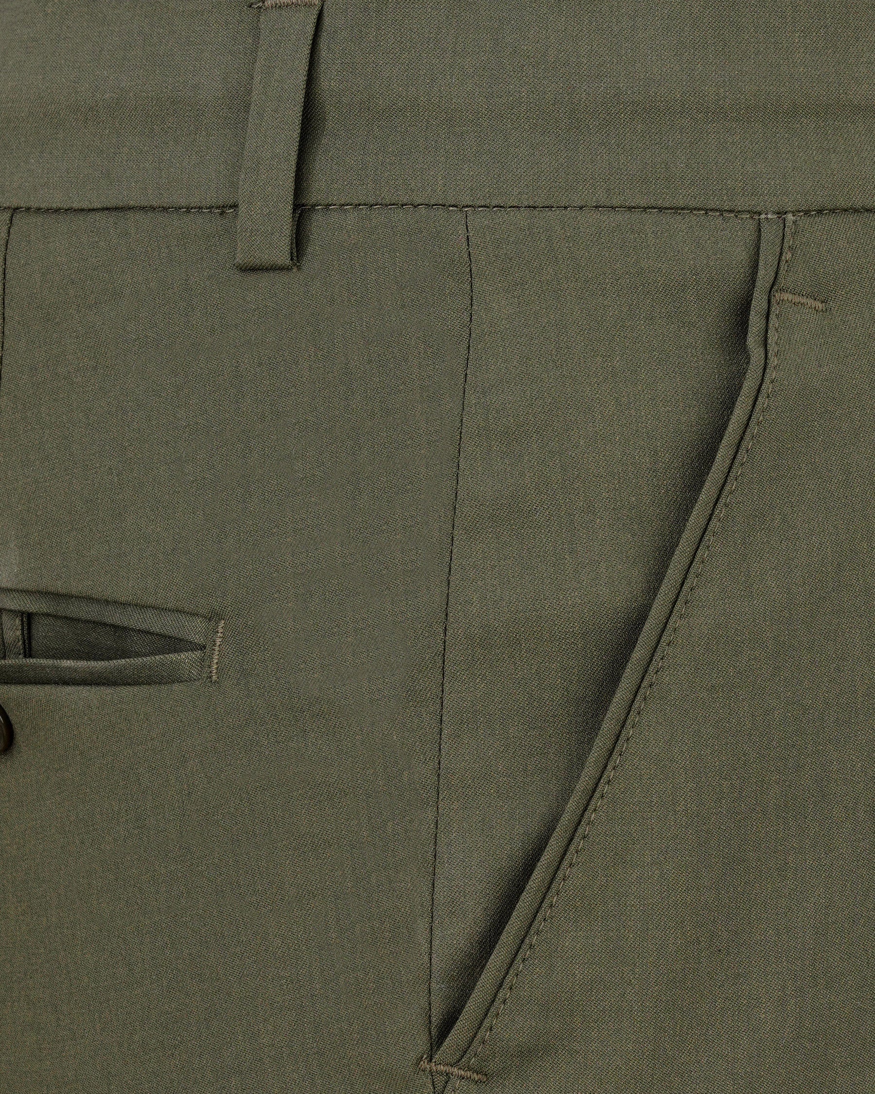 Rifle Green Solid  Pant