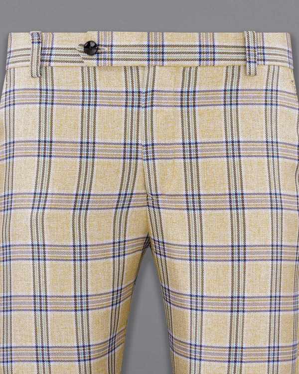 Coriander Light Brown with Rhino Blue Plaid Pant  T2155-28, T2155-30, T2155-32, T2155-34, T2155-36, T2155-38, T2155-40, T2155-42, T2155-44
