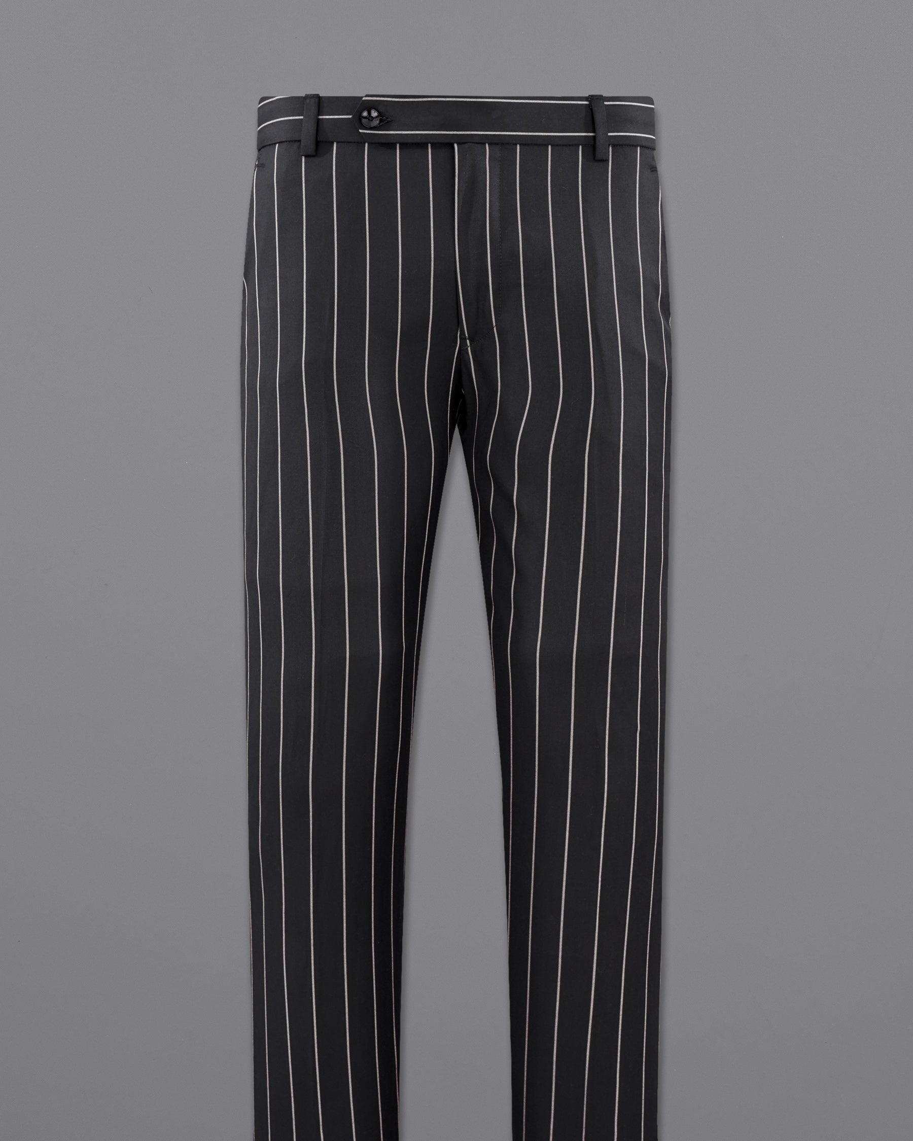 Jaguar Black with Concrete Gray Striped Pant T2157-28, T2157-30, T2157-32, T2157-34, T2157-36, T2157-38, T2157-40, T2157-42, T2157-44
