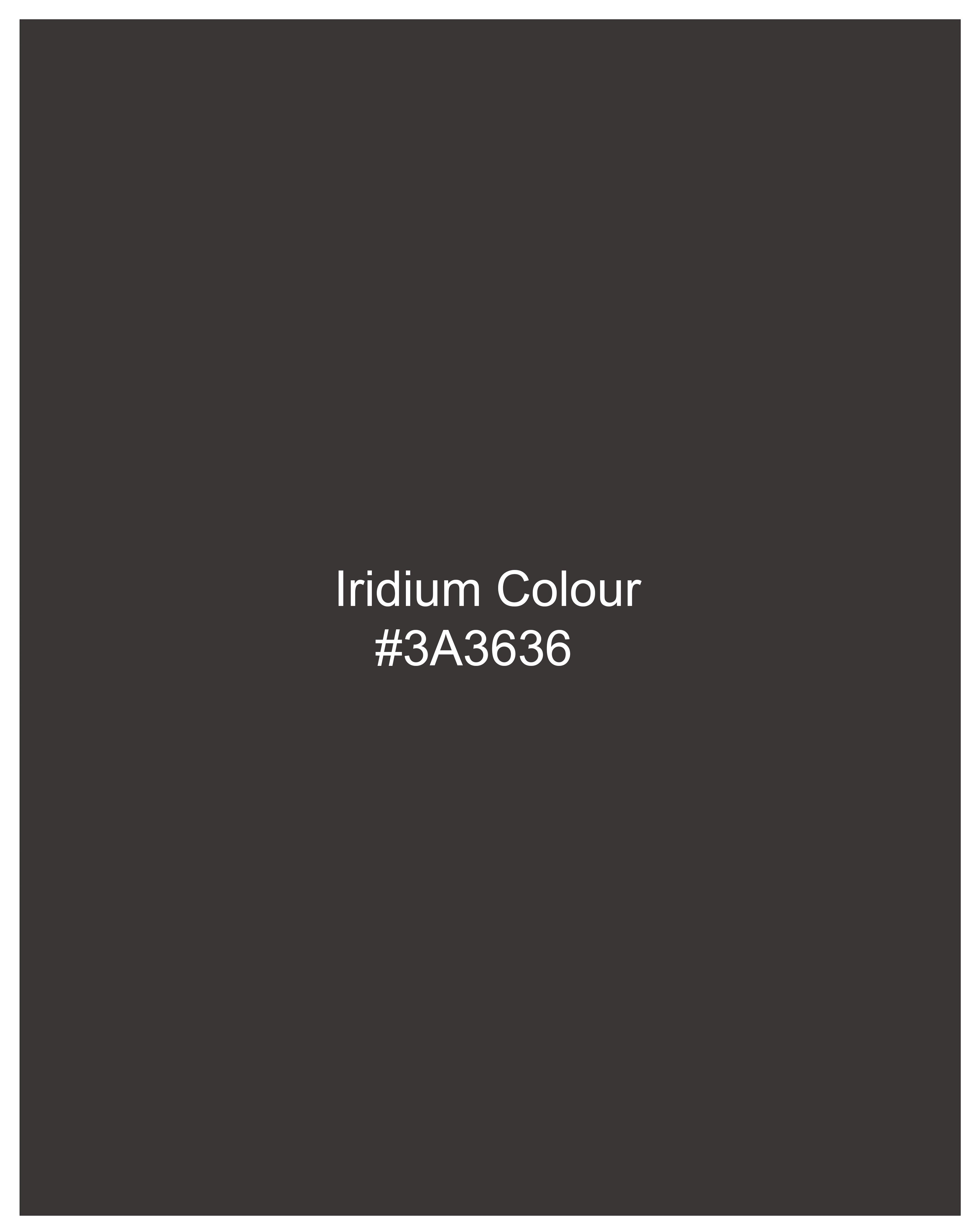 Iridium Gray Wool Rich Pant