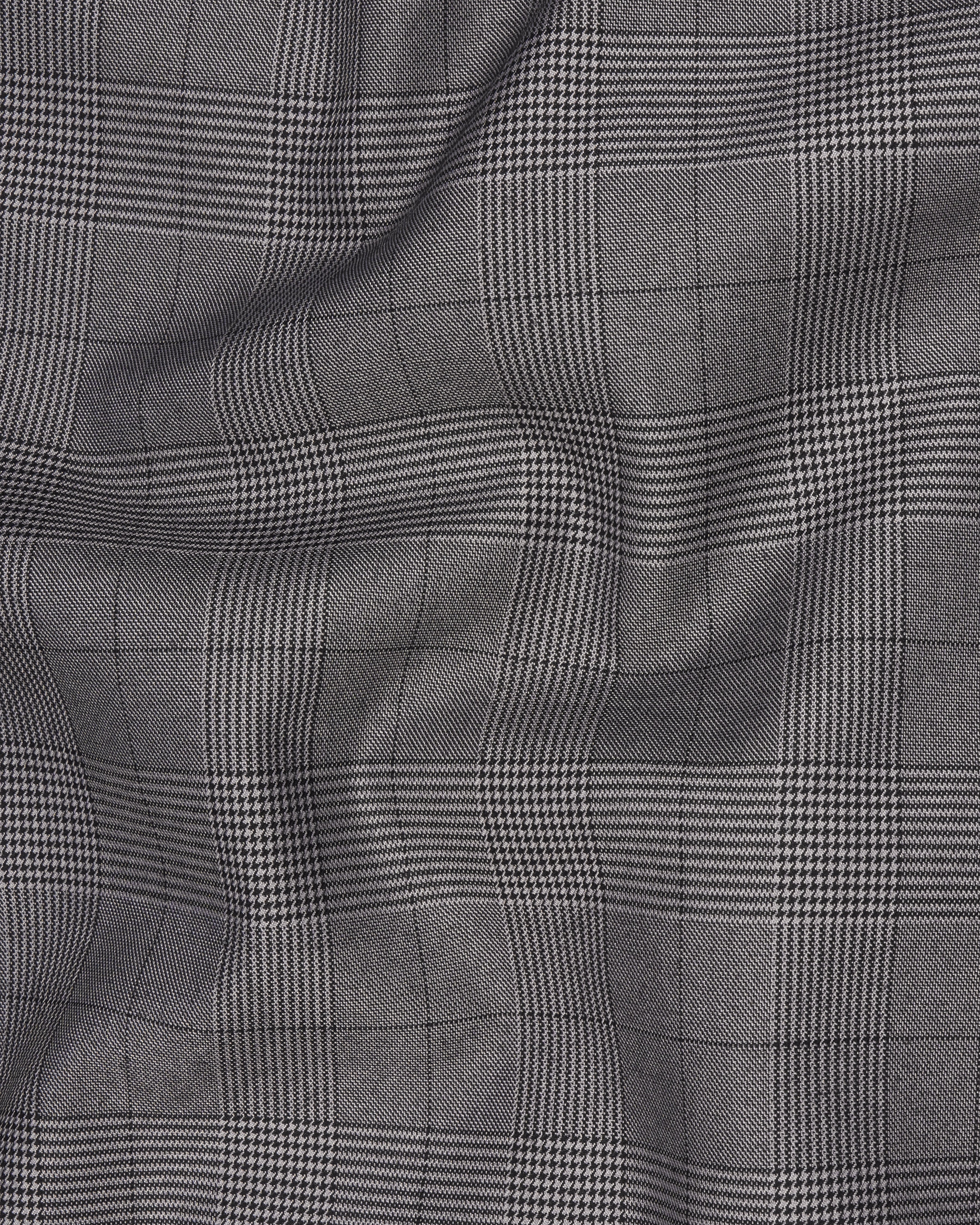 Fuscous Gray Plaid Pant