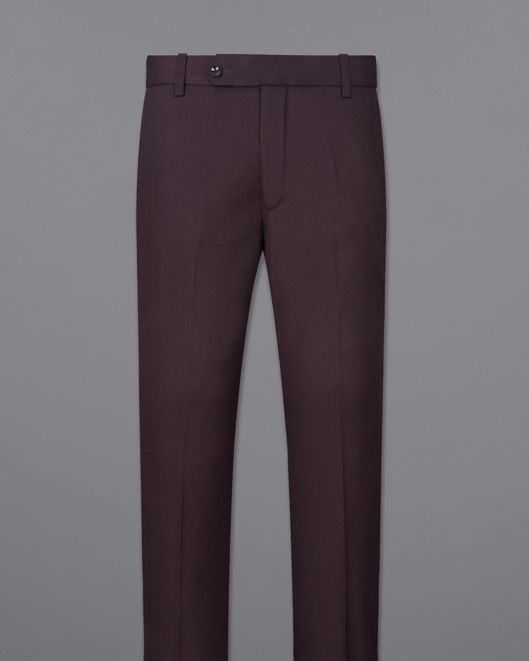AUBERGINE MAROON TEXTURED PANT