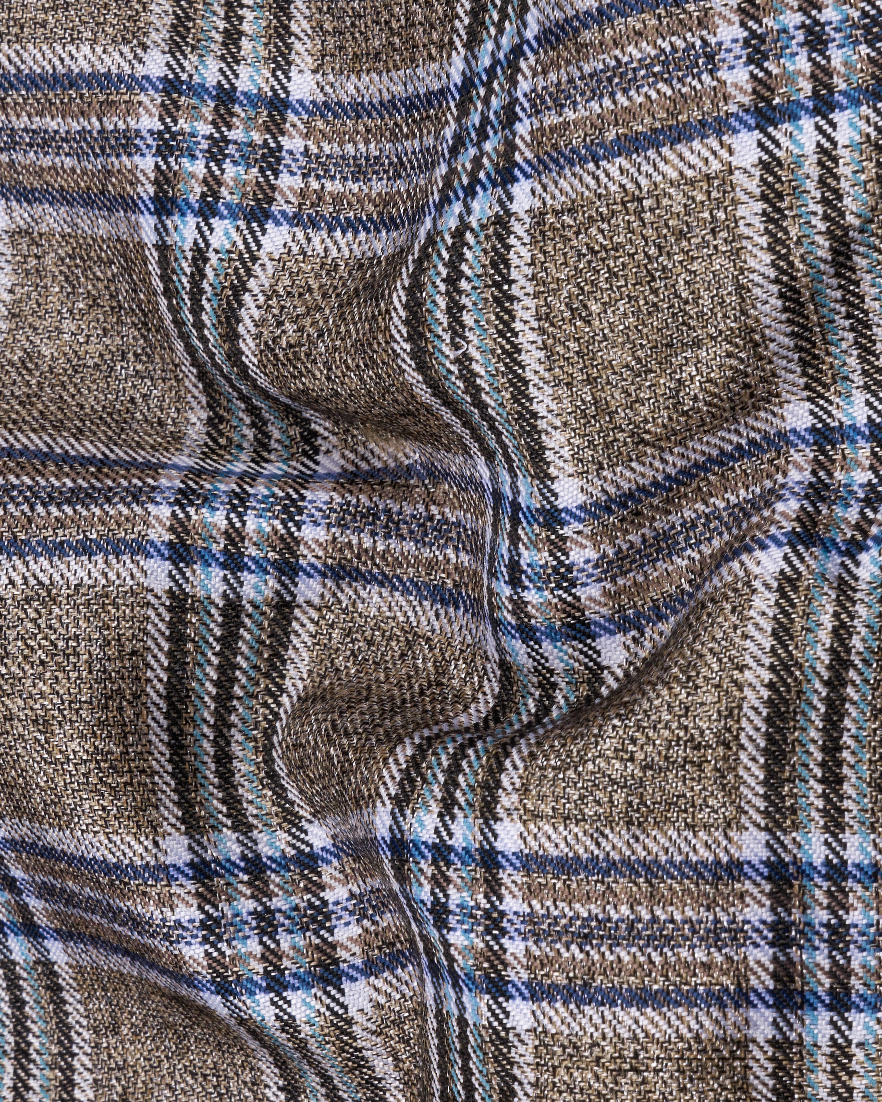 Shadow Brown with Rhino Blue Plaid Pant T2307-28, T2307-30, T2307-32, T2307-34, T2307-36, T2307-38, T2307-40, T2307-42, T2307-44