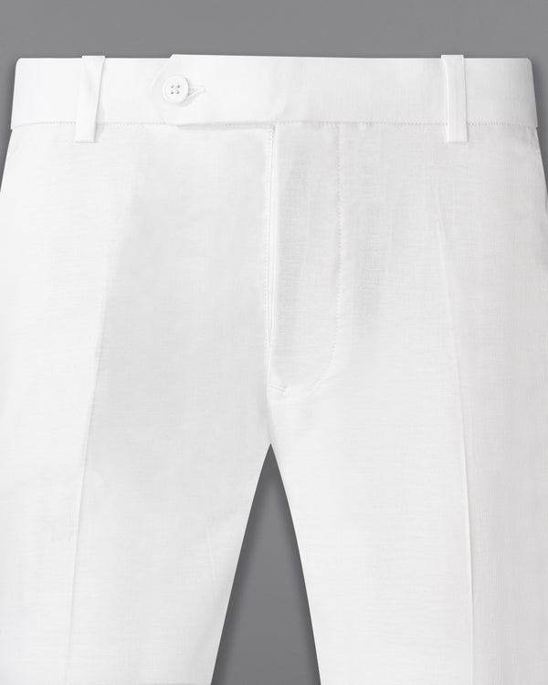 Bright White Luxurious Linen Pant T2353-28, T2353-30, T2353-32, T2353-34, T2353-36, T2353-38, T2353-40, T2353-42, T2353-44