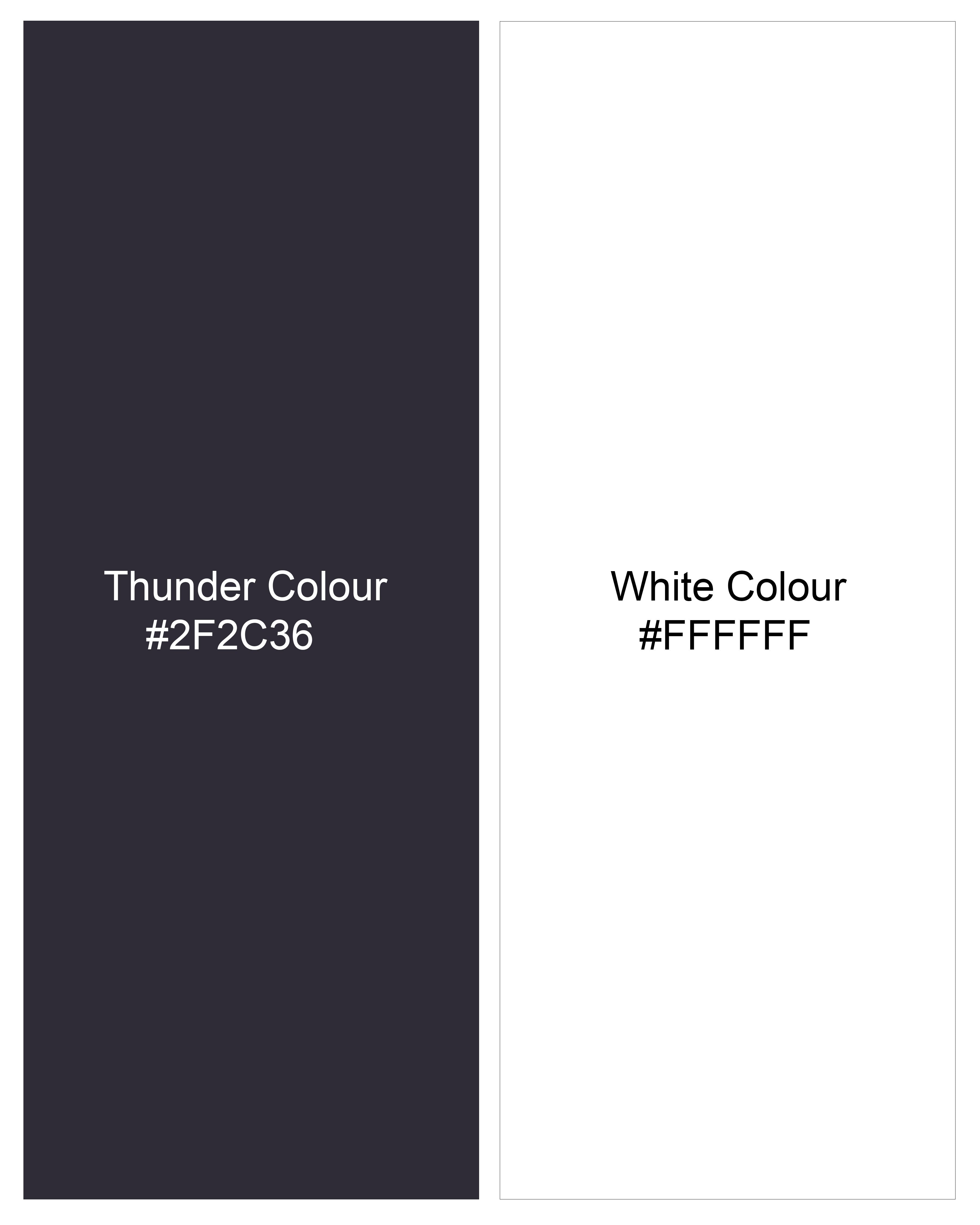 Thunder Black Striped Premium Cotton Pants T2440-28, T2440-30, T2440-32, T2440-34, T2440-36, T2440-38, T2440-40, T2440-42, T2440-44