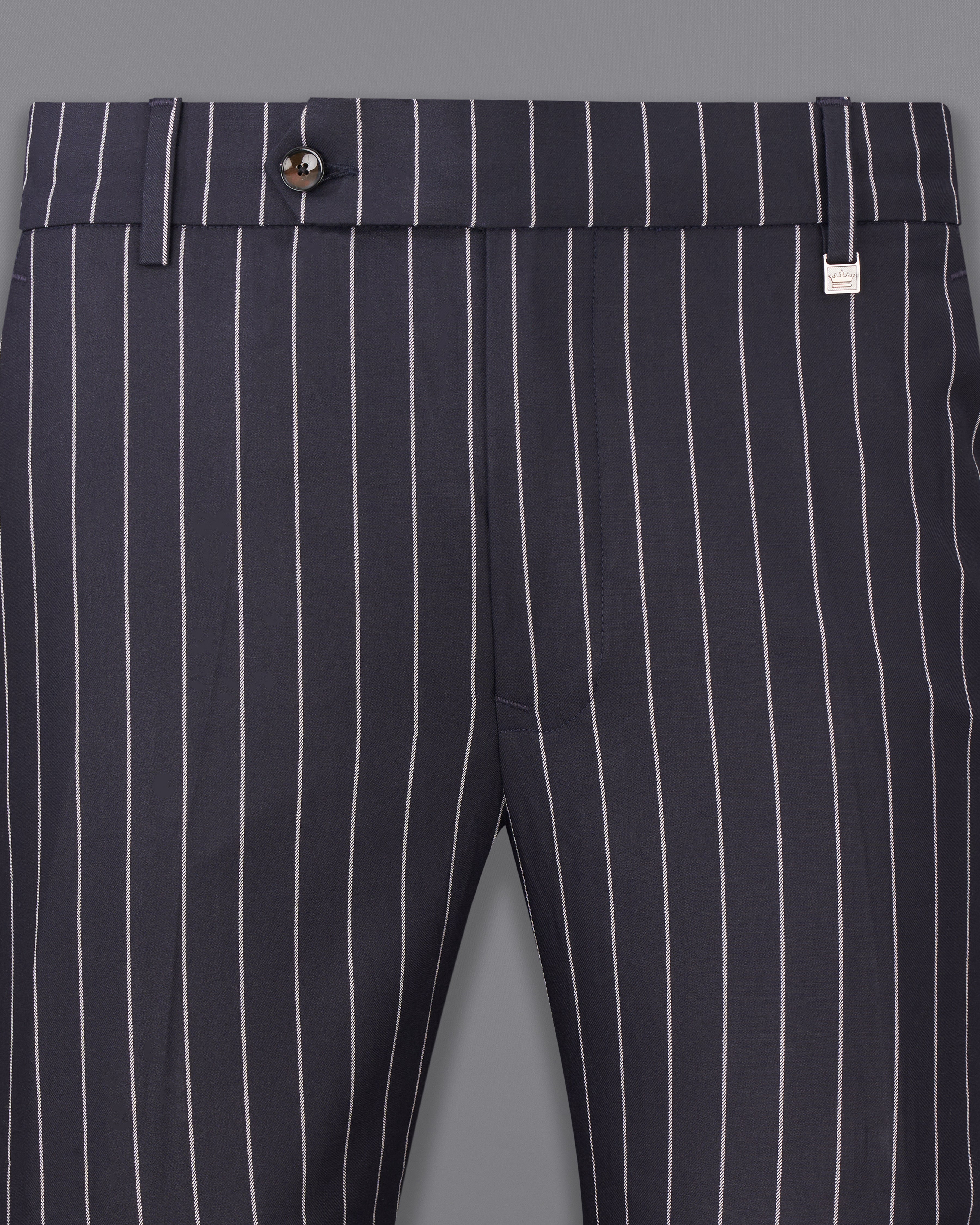 Thunder Black and White Striped Pants T2476-28, T2476-30, T2476-32, T2476-34, T2476-36, T2476-38, T2476-40, T2476-42, T2476-44
