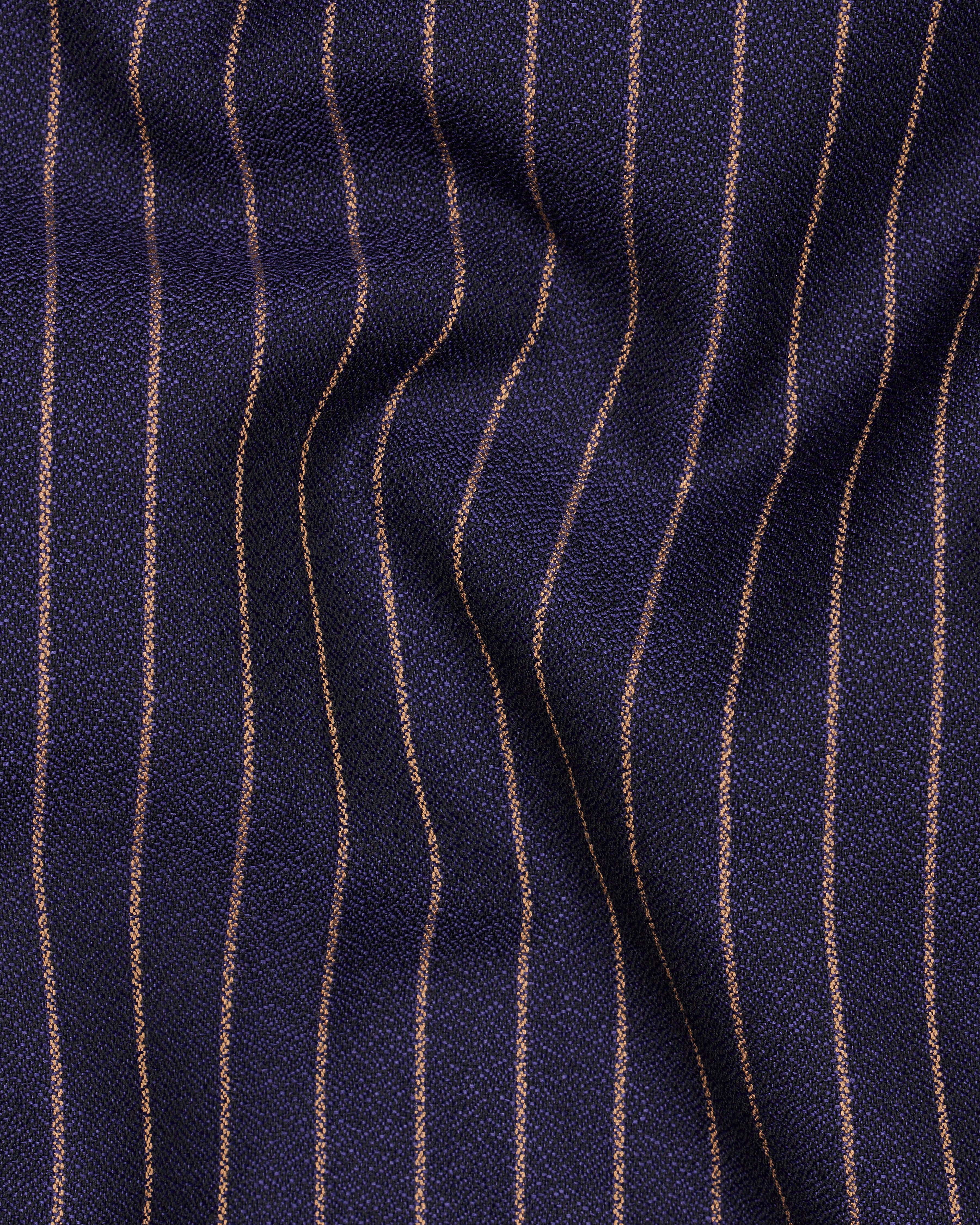 Tuna Navy Blue with Coral Reef Brown Striped Pants T2480-28, T2480-30, T2480-32, T2480-34, T2480-36, T2480-38, T2480-40, T2480-42, T2480-44