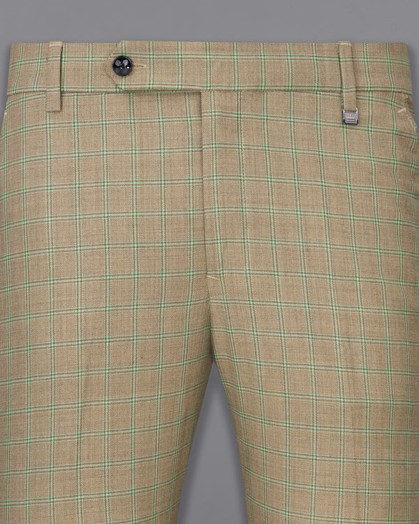 Sandrift Brown with Sprout Green Plaid Pants T2483-28, T2483-30, T2483-32, T2483-34, T2483-36, T2483-38, T2483-40, T2483-42, T2483-44