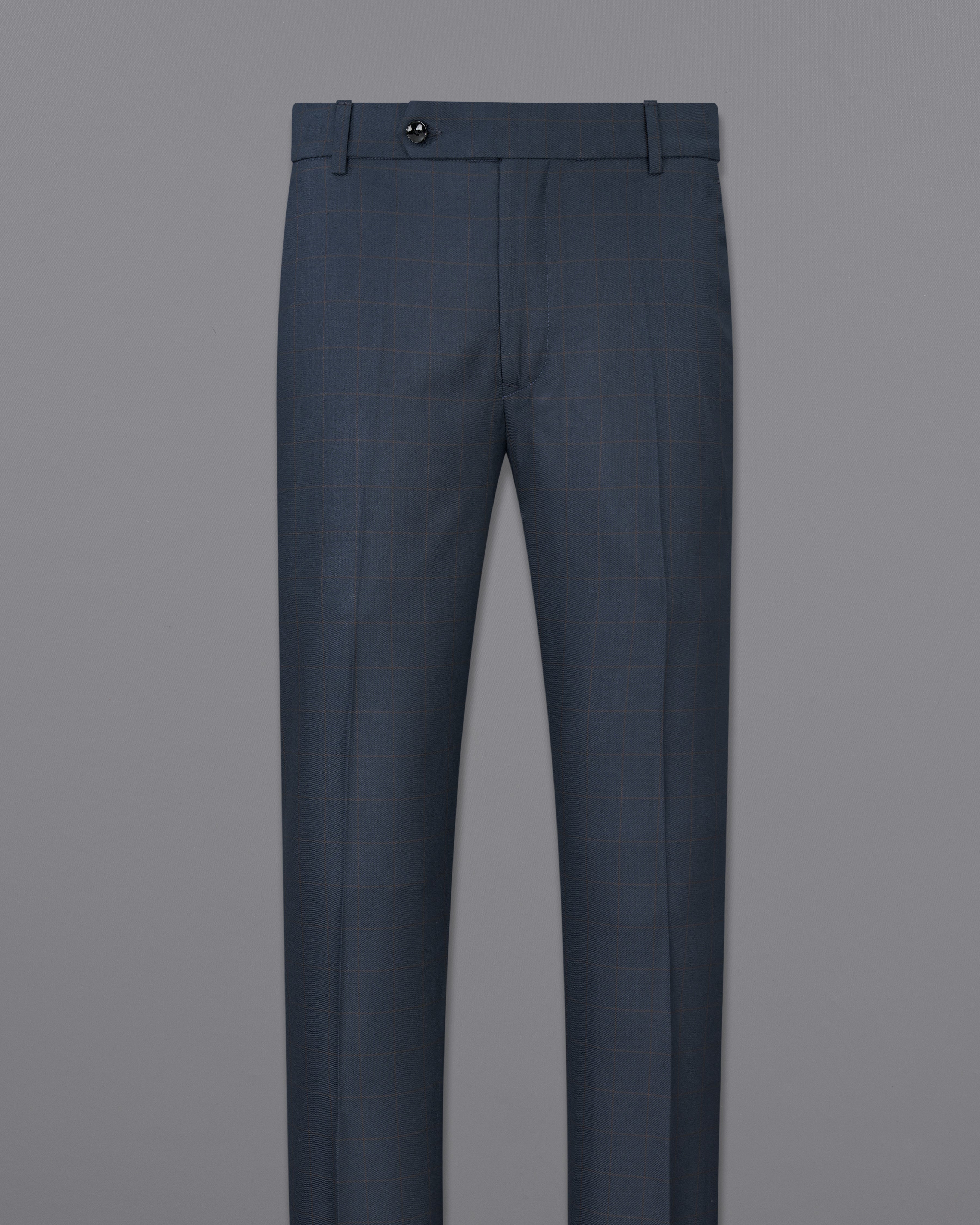 Ebony Clay Blue Windowpane Pants T2501-28, T2501-30, T2501-32, T2501-34, T2501-36, T2501-38, T2501-40, T2501-42, T2501-44