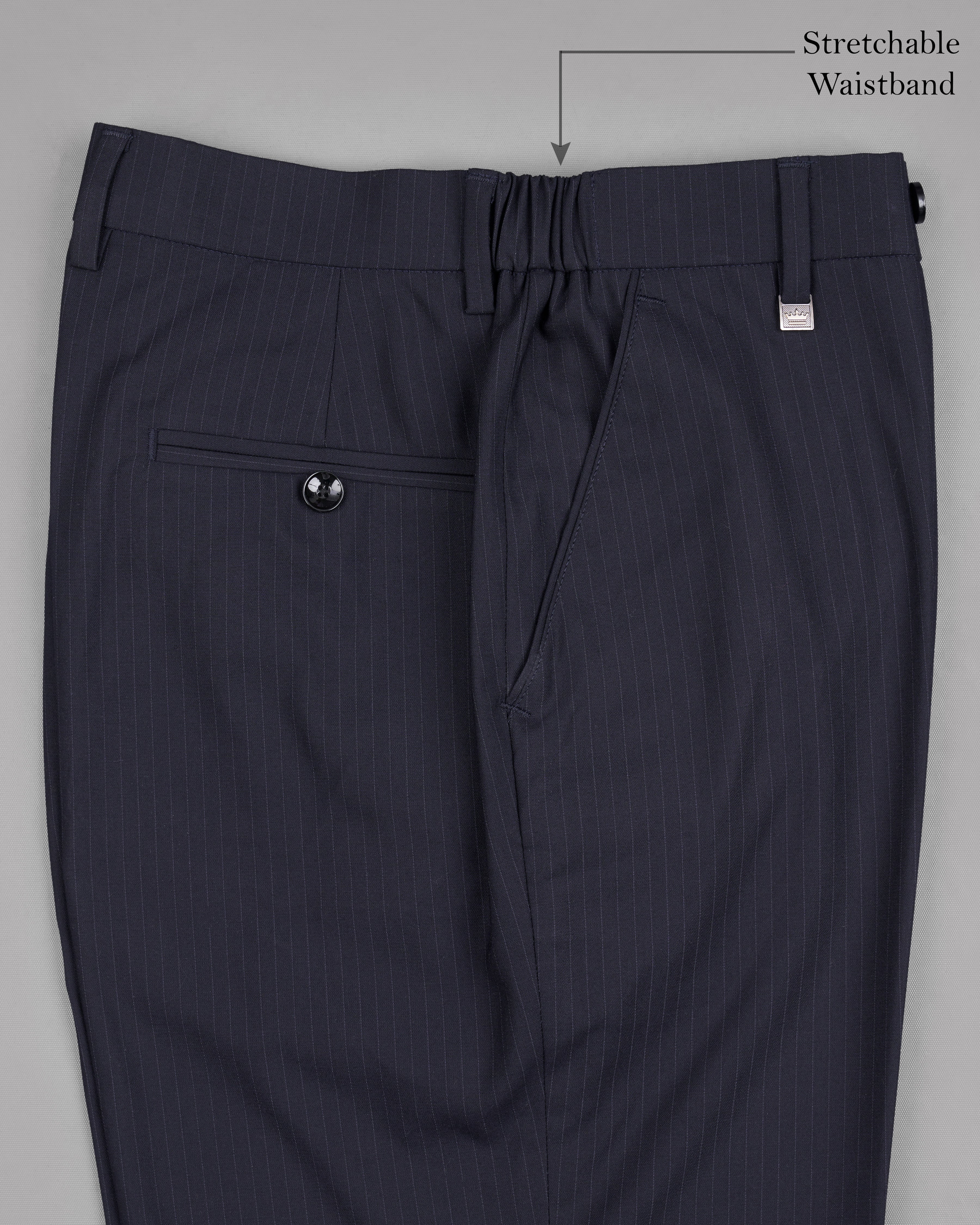 Ebony Clay Blue Striped Pant T2543-28, T2543-30, T2543-32, T2543-34, T2543-36, T2543-38, T2543-40, T2543-42, T2543-44