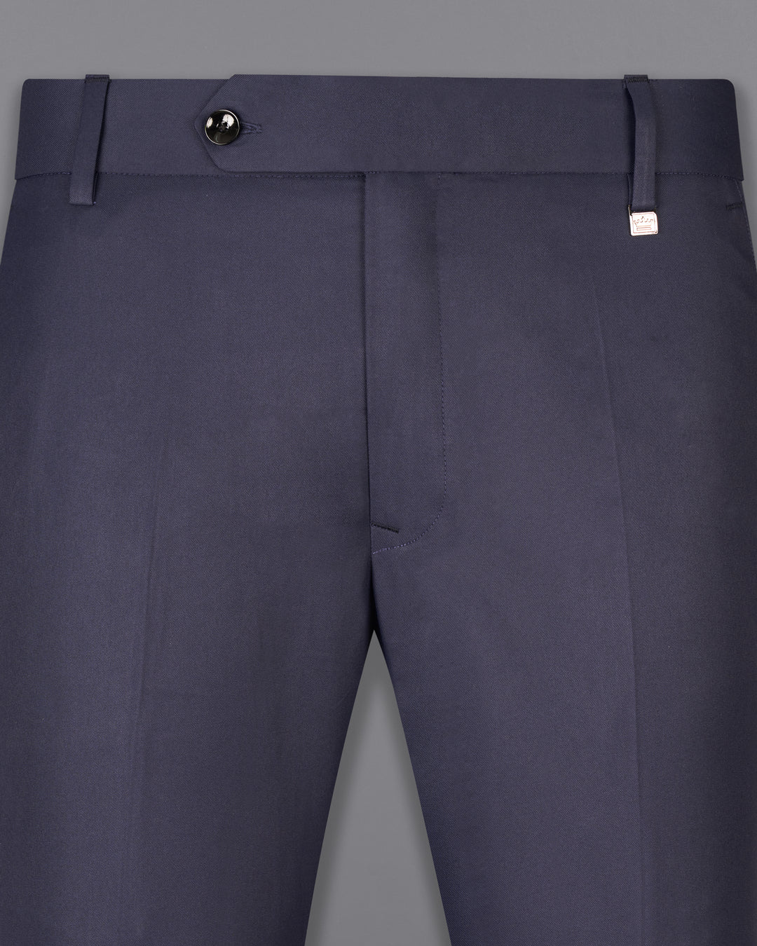 GUNMETAL BLUE SOLID PANT