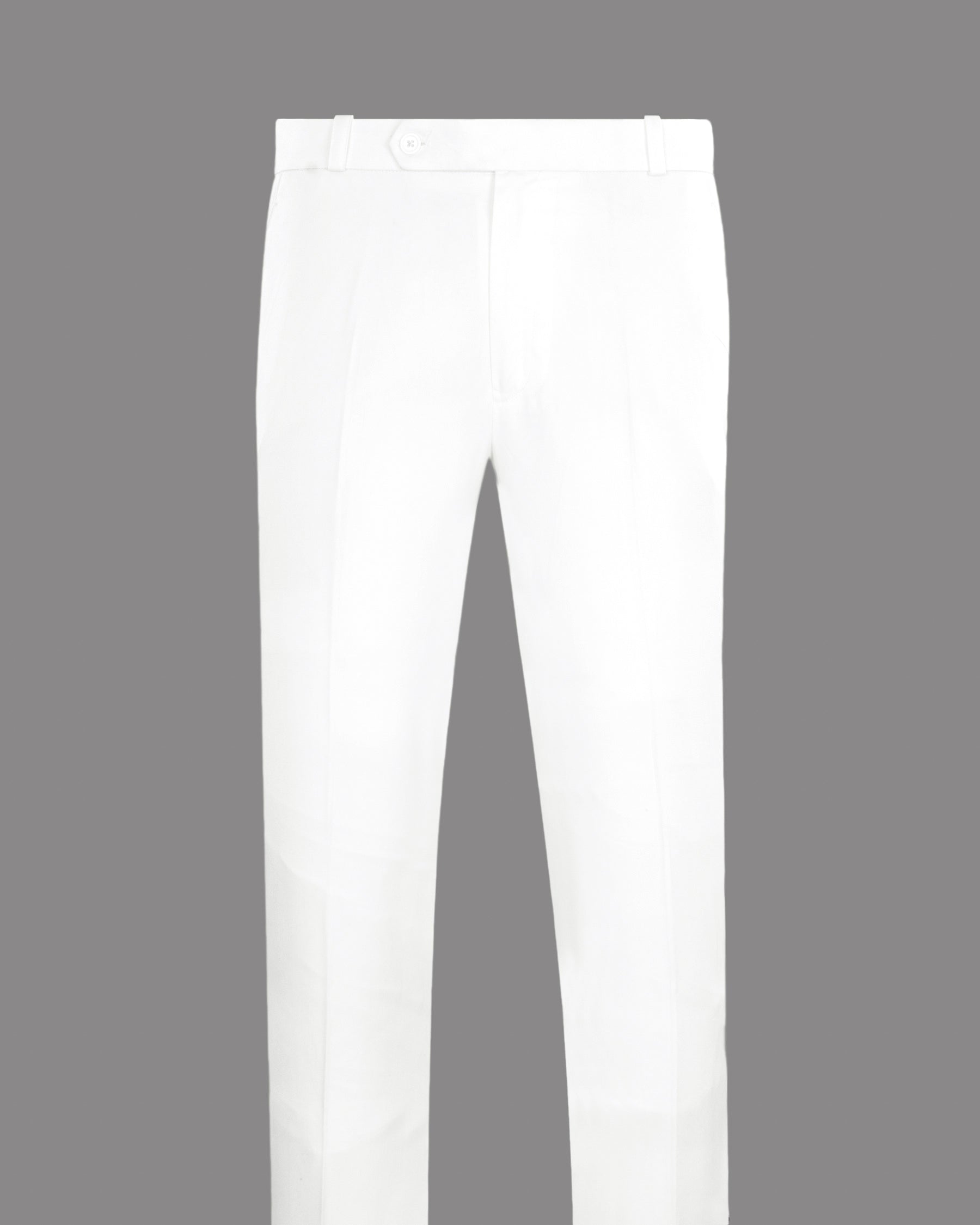 White Subtle Sheen Formal Pant