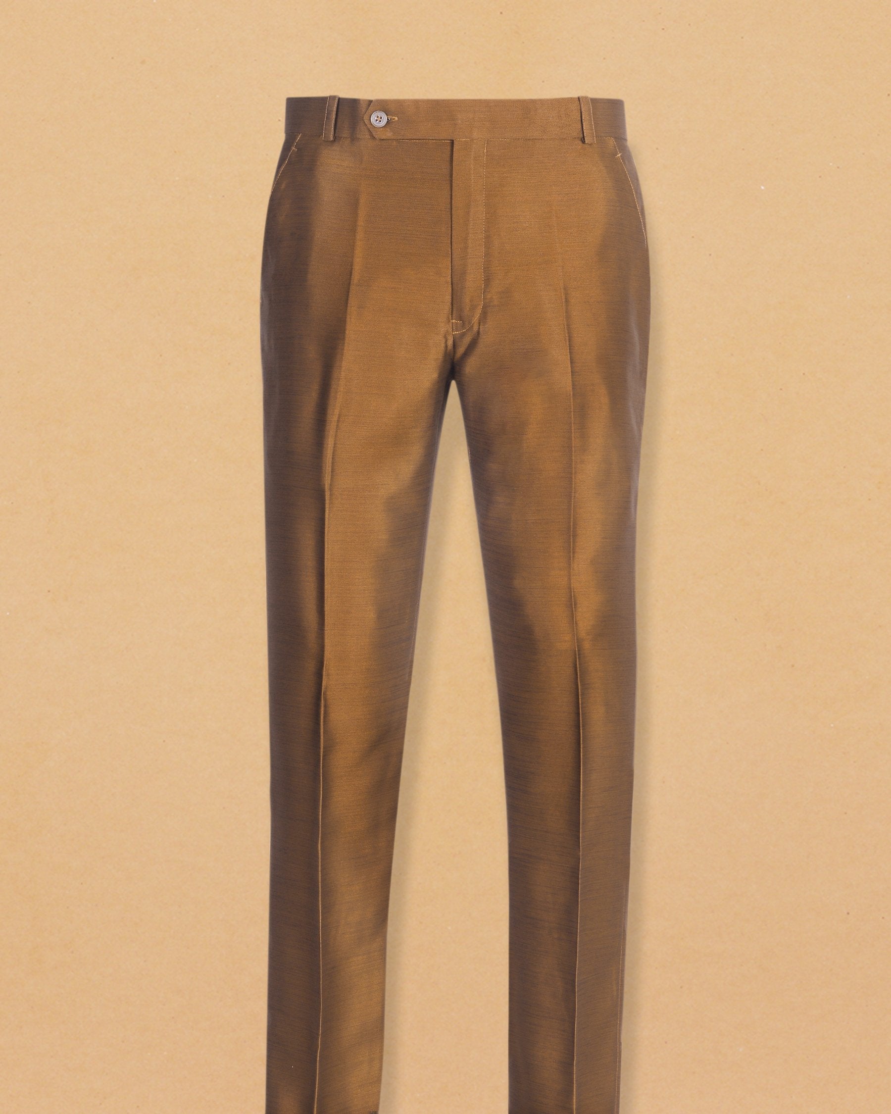 Metallic Brown Slight Sheen Formal pant