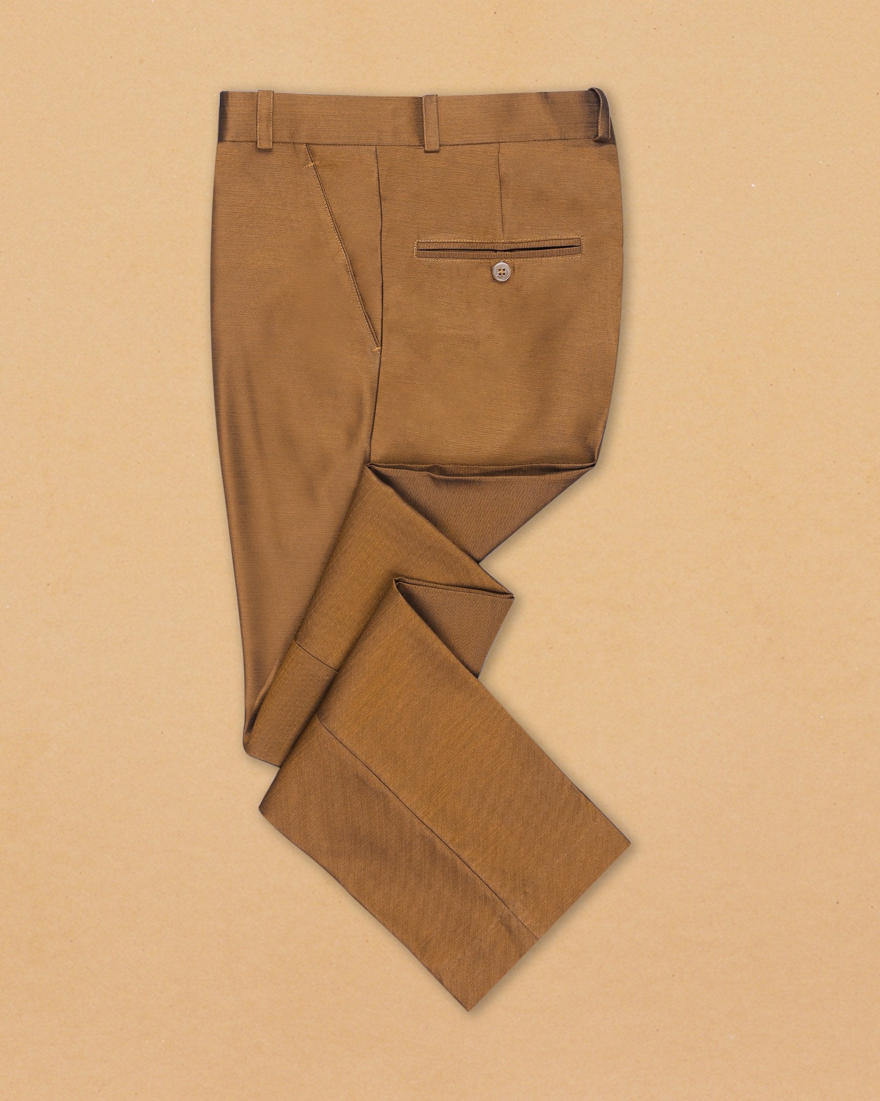 Metallic Brown Slight Sheen Formal pant