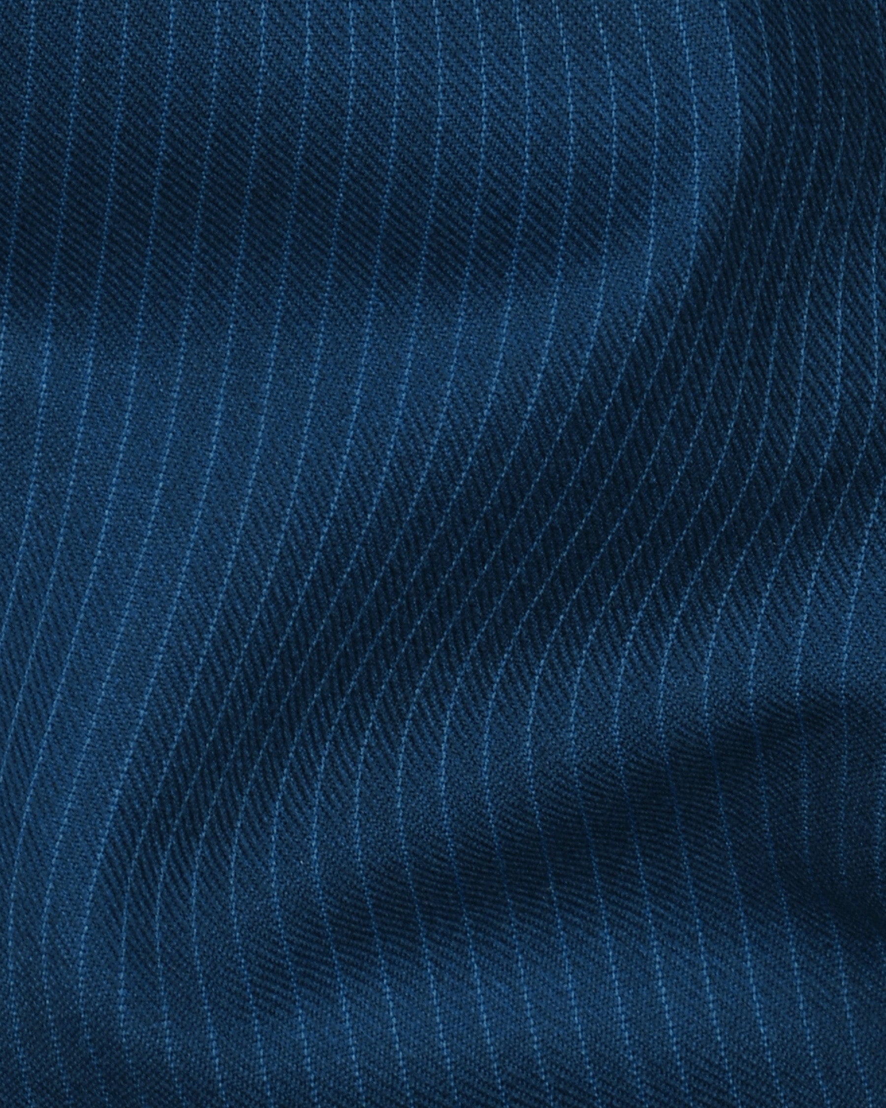 Royal Blue Pinstriped wool-silk blend pant