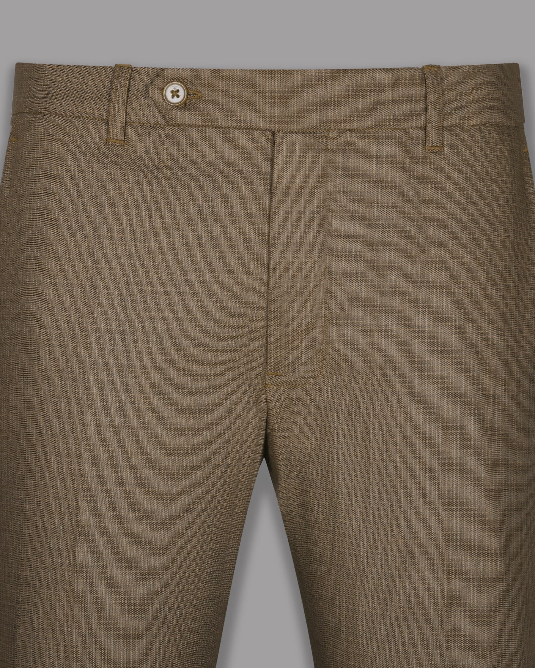 Espresso Brown Micro Checked Wool Rich Pant T675-34, T675-28, T675-42, T675-44, T675-40, T675-32, T675-30, T675-36, T675-38