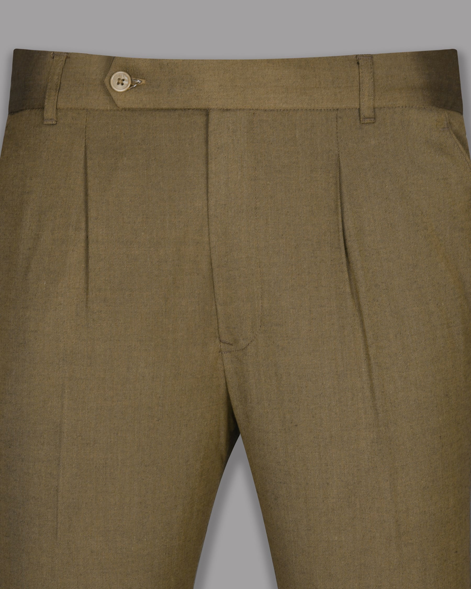 Fawn Brown Wool Rich Formal Pant