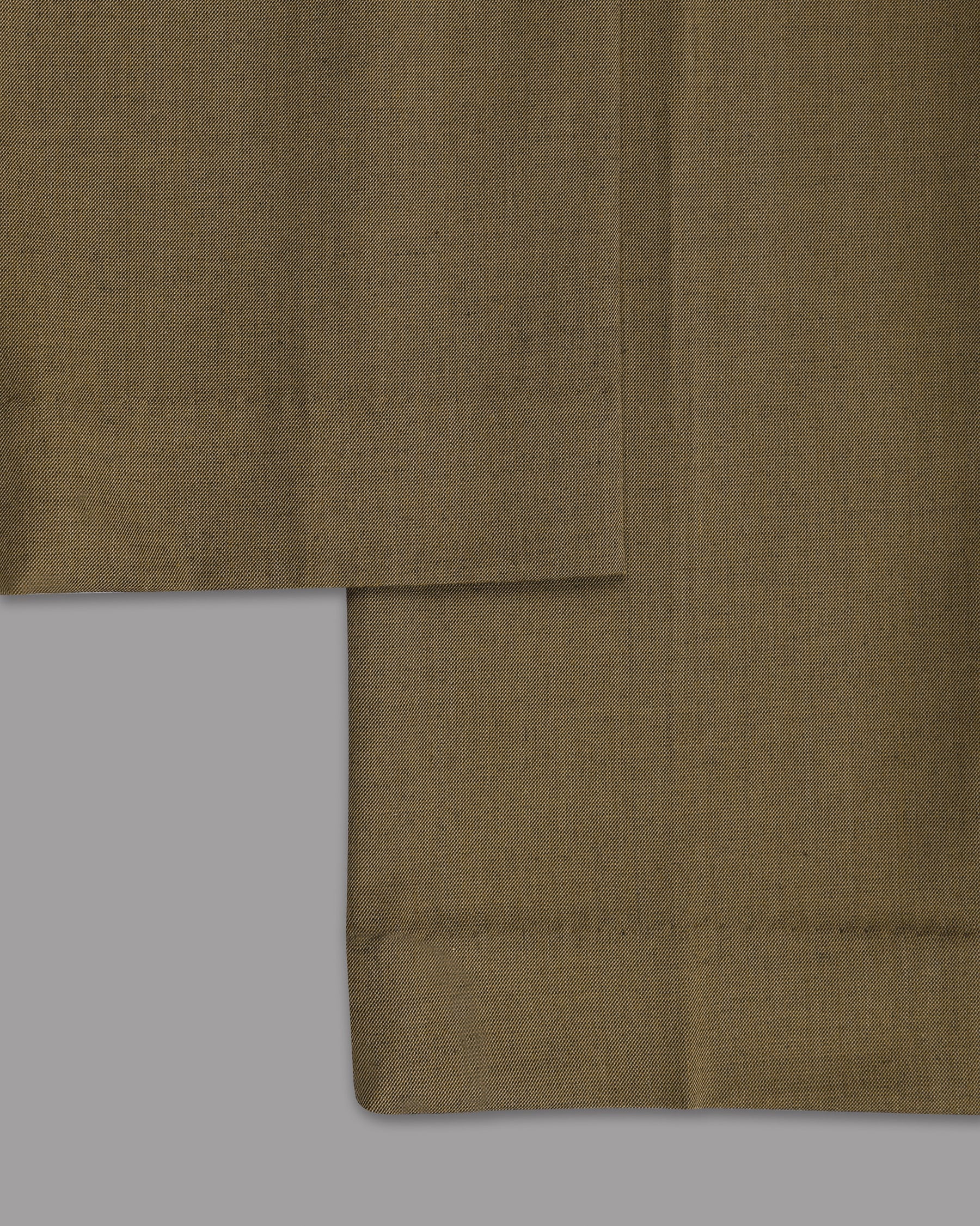 Fawn Brown Wool Rich Formal Pant