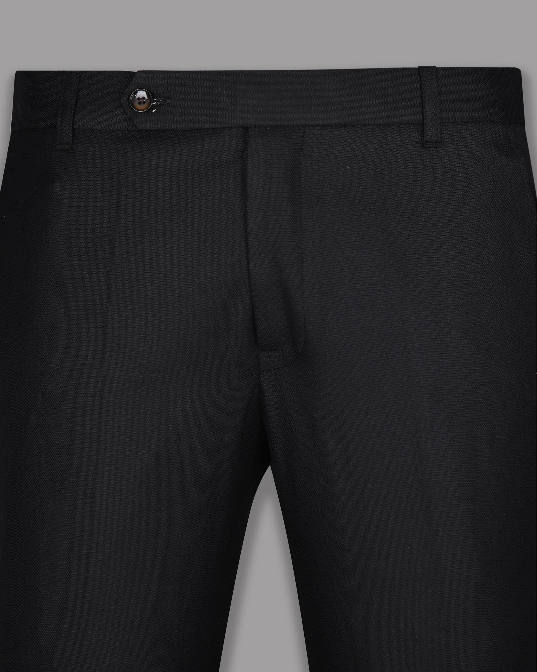 Jade Black Micro Textured Wool Rich Pant T696-44, T696-42, T696-30, T696-32, T696-34, T696-36, T696-38, T696-40, T696-28